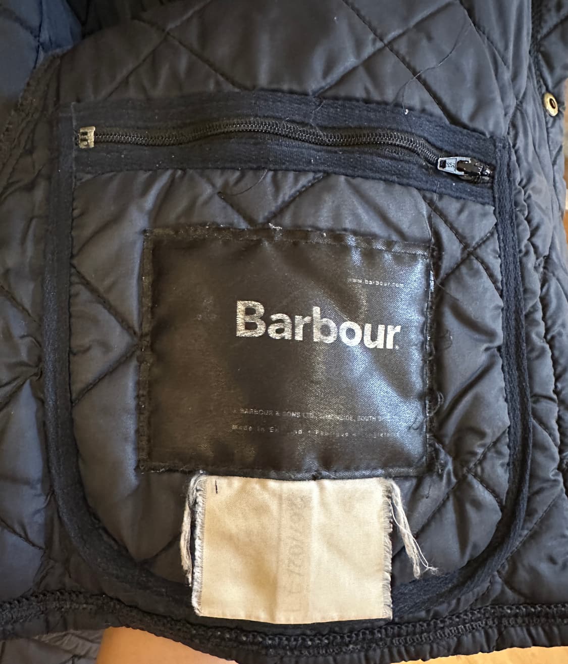 바버 Barbour 퀼팅 자켓 네이비 (105) 상품이미지5