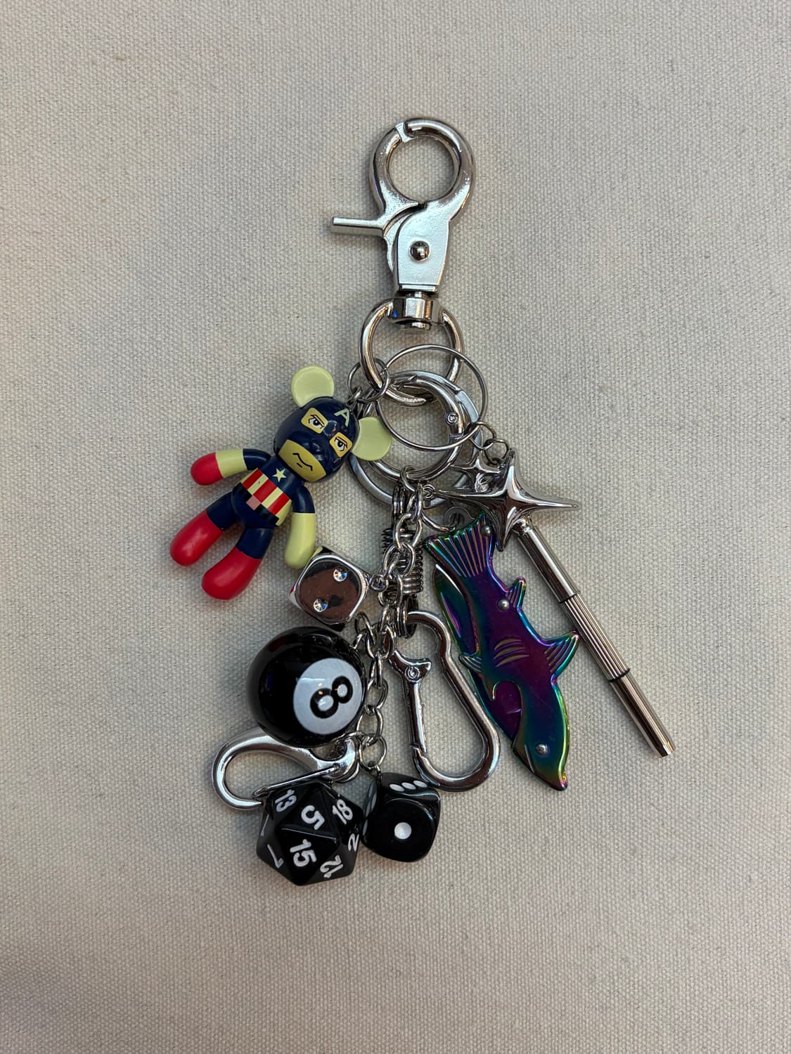 레인보우 피쉬 멀티 참 키링 상품이미지1