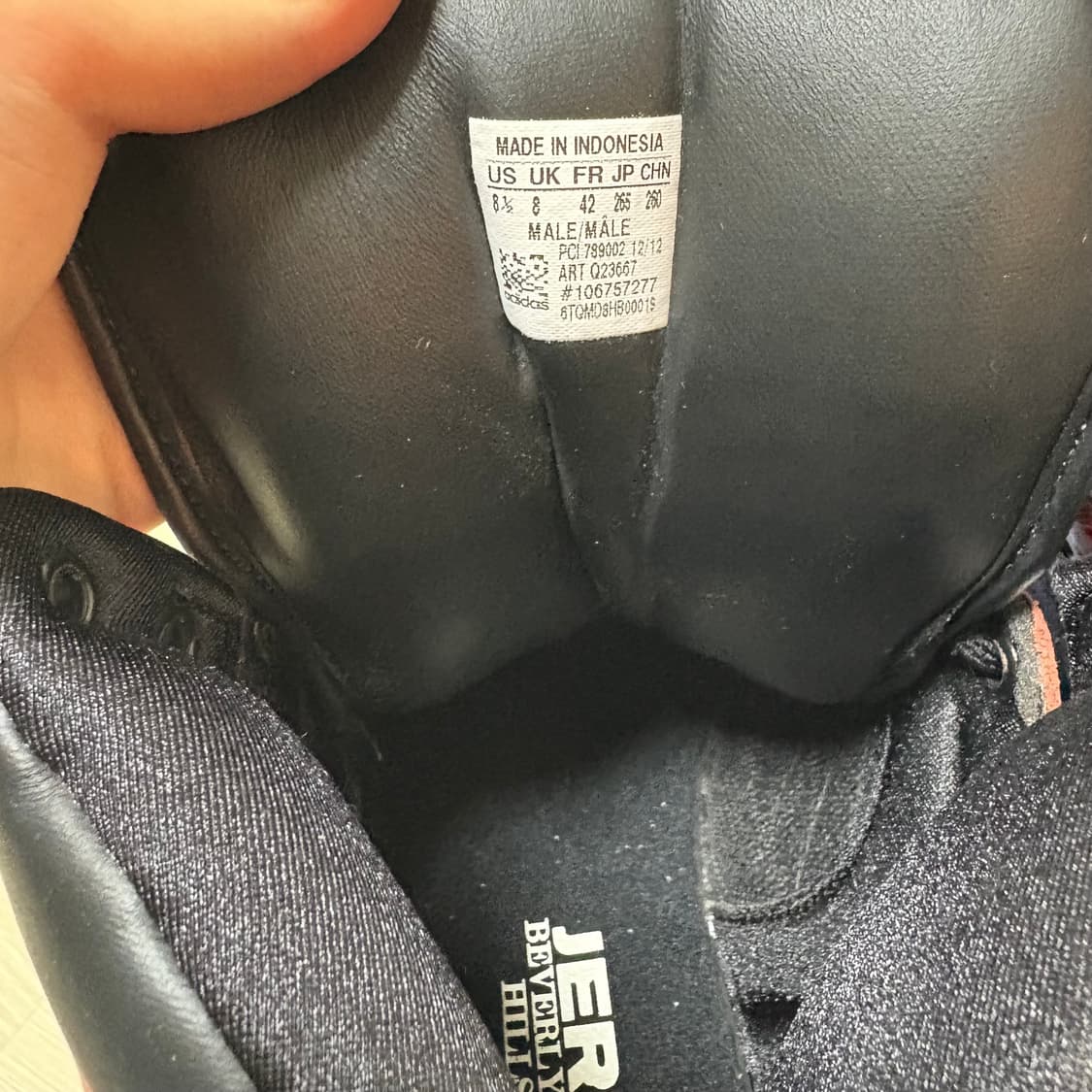 제레미스캇 인스팅스 하이 체크블랙레드 uk8 상품이미지5