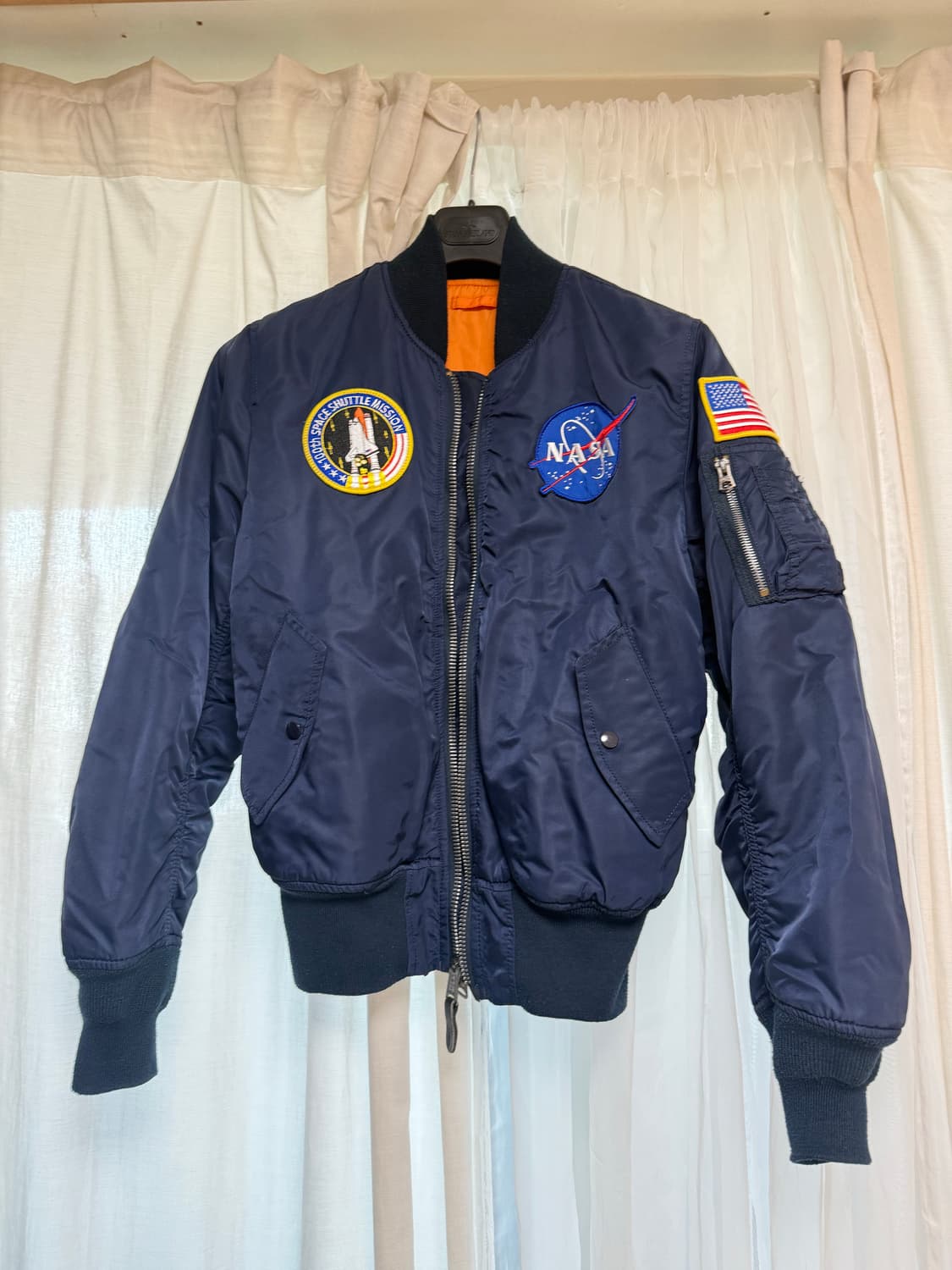 (S,M)알파인더스트리 ma-1 NASA 상품이미지1