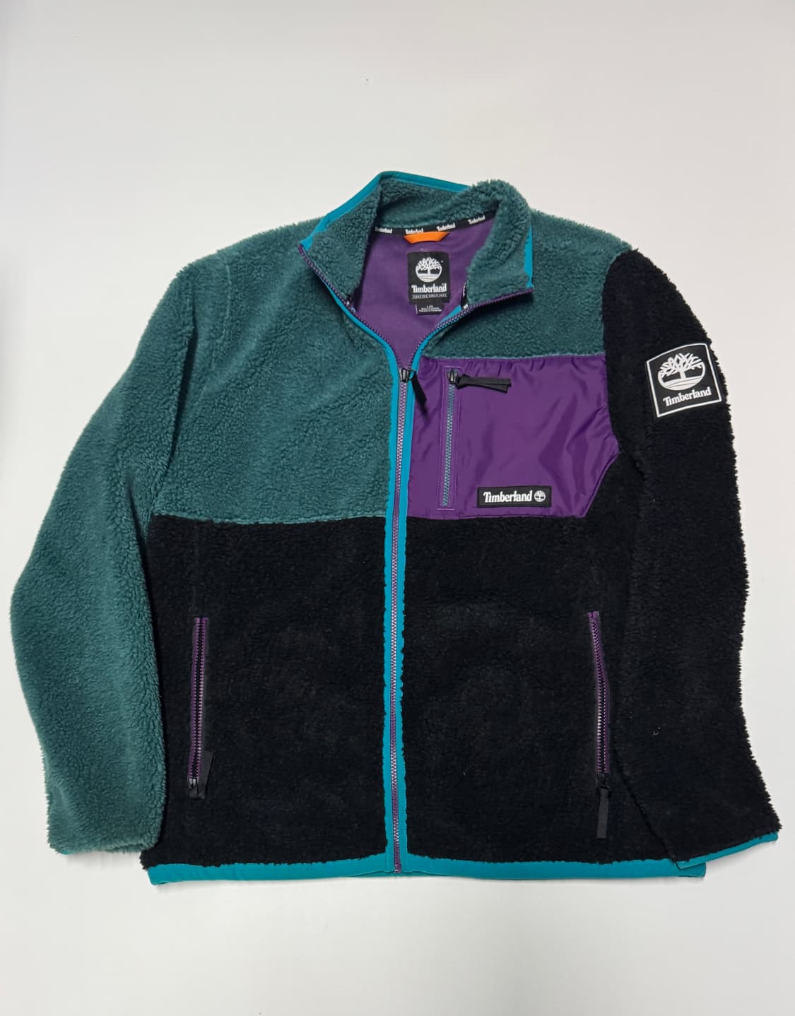 팀버랜드 멀티 컬러 블록 오버핏 플리스 자켓 XL~L 상품이미지1