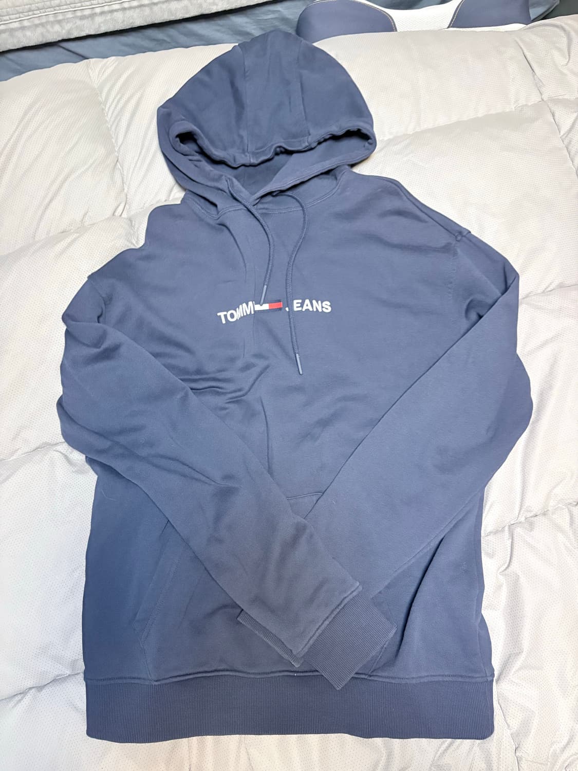 타미힐피거 타미진스 리니어로고 후드티 네이비 상품이미지2