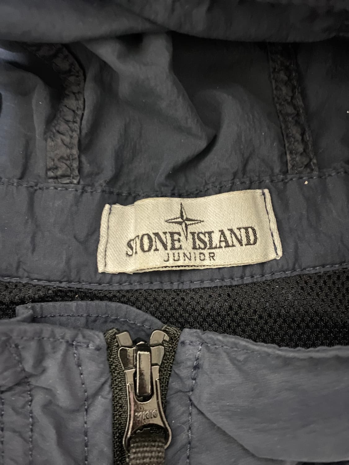 스톤아일랜드 키즈 후드 자켓 바람막이 네이비 상품이미지4