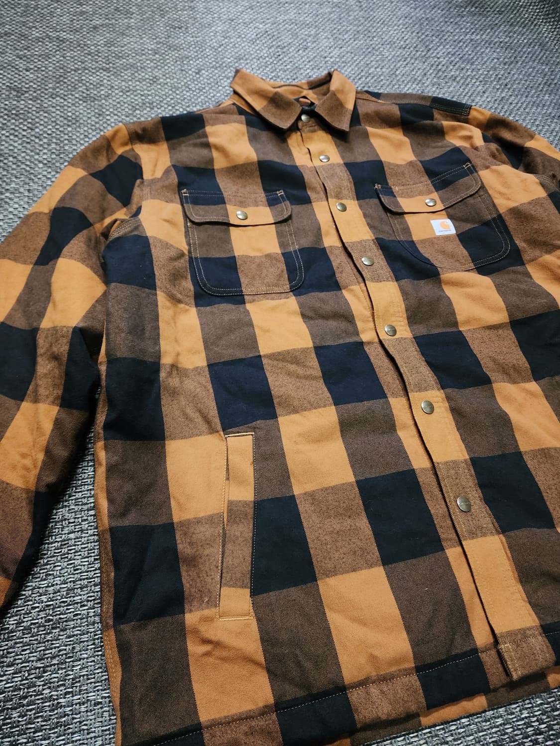 칼하트 체크 셔츠 자켓 XL 상품이미지7