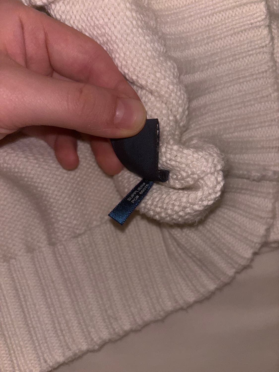 폴로 화이트 니트 상품이미지3