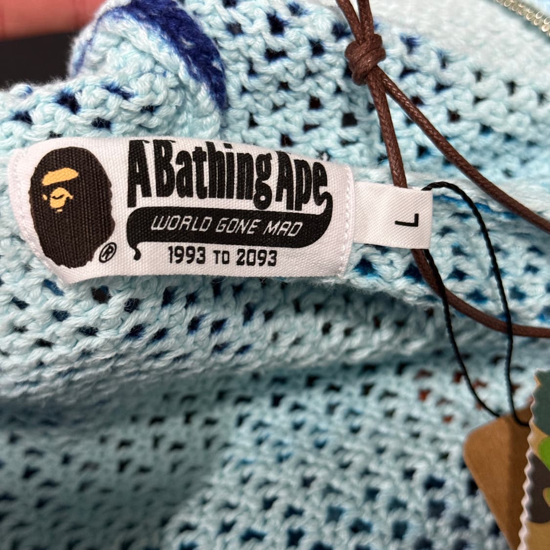 정품 베이프 ABC 청계 카모 크로셰 샤크 풀 집업 후디 상품이미지6