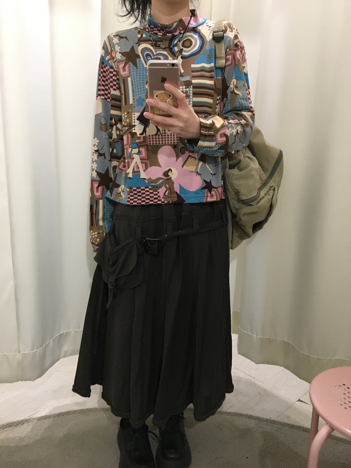 Retro graphic print top 상품이미지7
