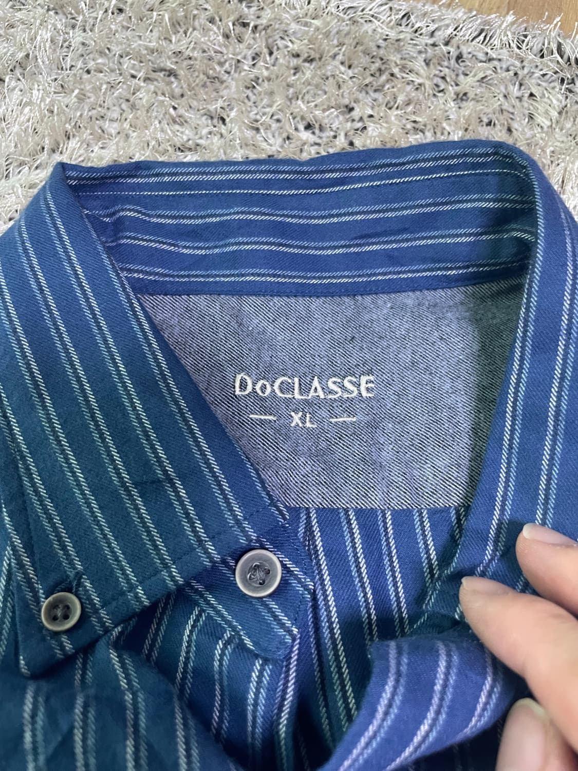 DoCLASSE 새상품 스트라이프 셔츠 사이즈 105 상품이미지3