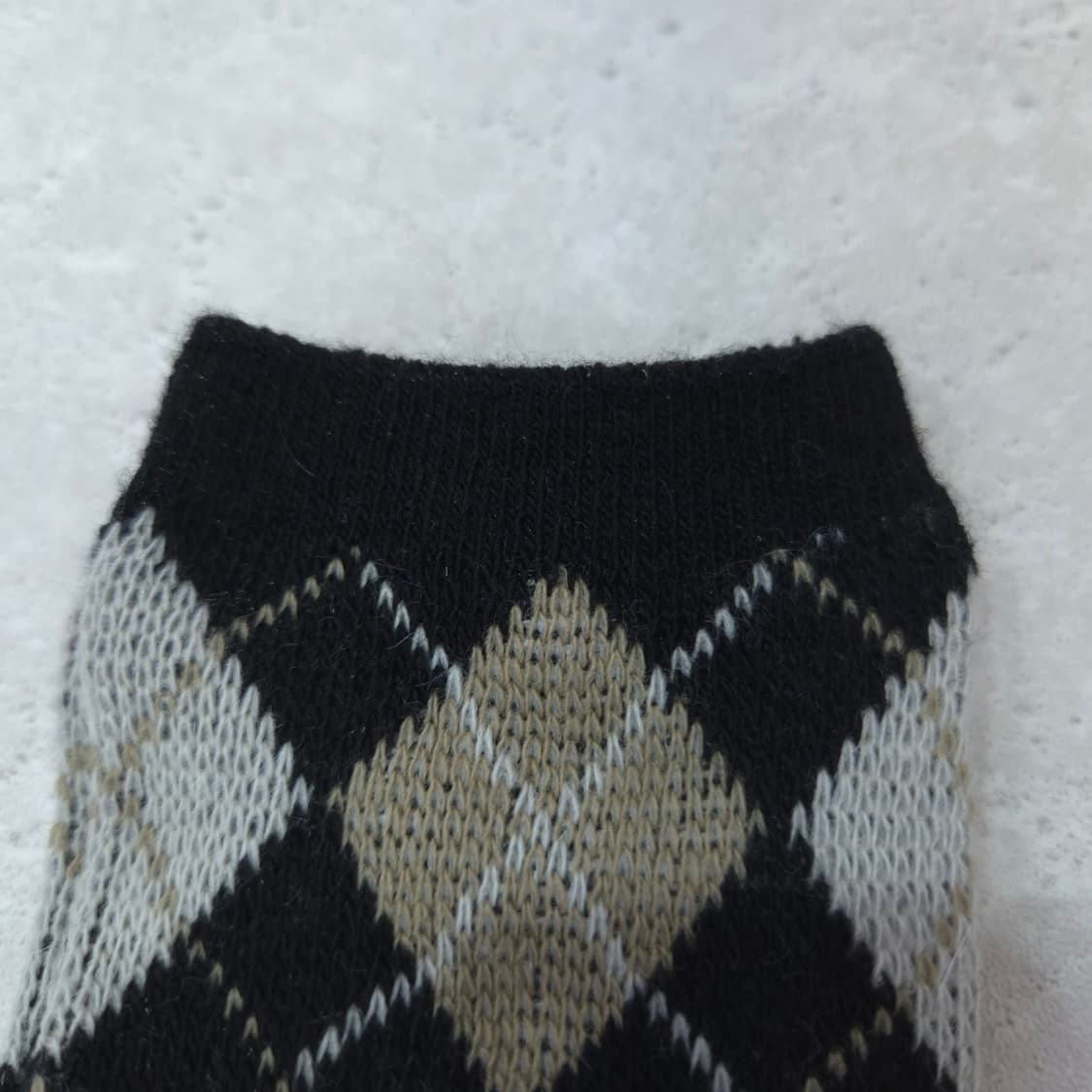 램울혼방 아가일체크 니트양말 상품이미지4