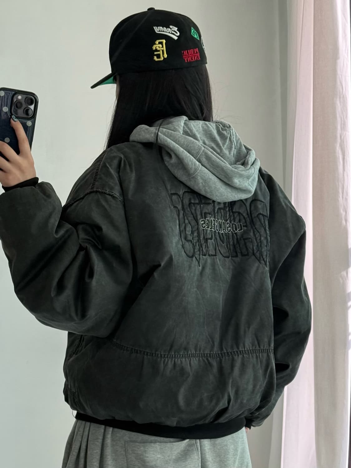 90‘s 챔피온 스포츠라인 nfl 봄버 자켓 상품이미지2