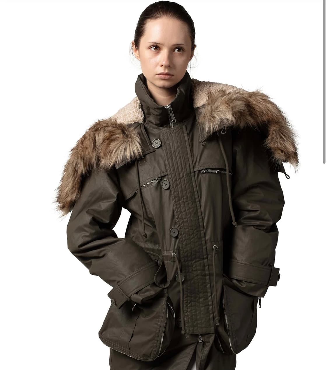 racer worldwide 레이서월드와이드 파카 그린 xl 상품이미지5