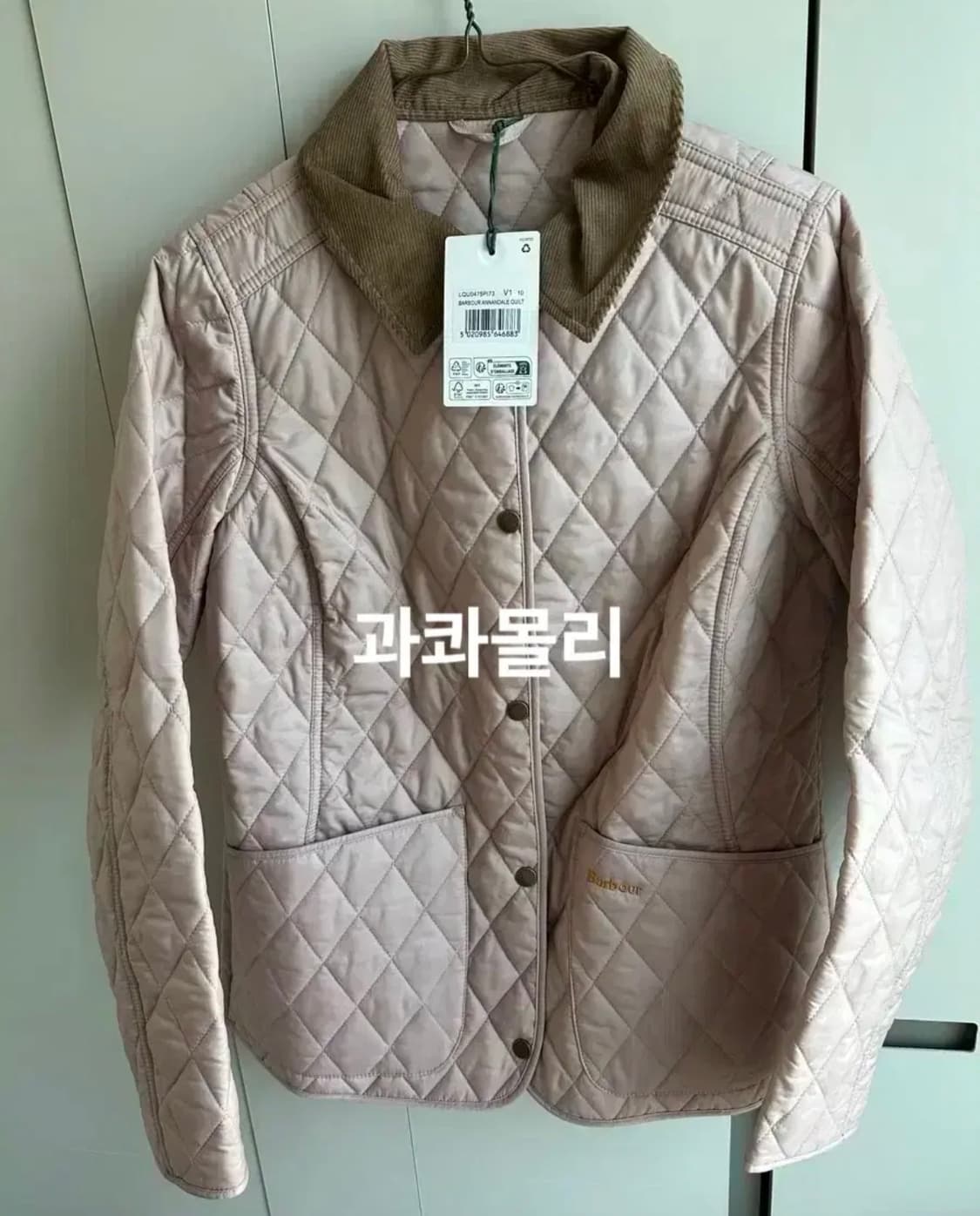(W) 바버 아난데일 퀼티드 자켓 핑크 상품이미지1