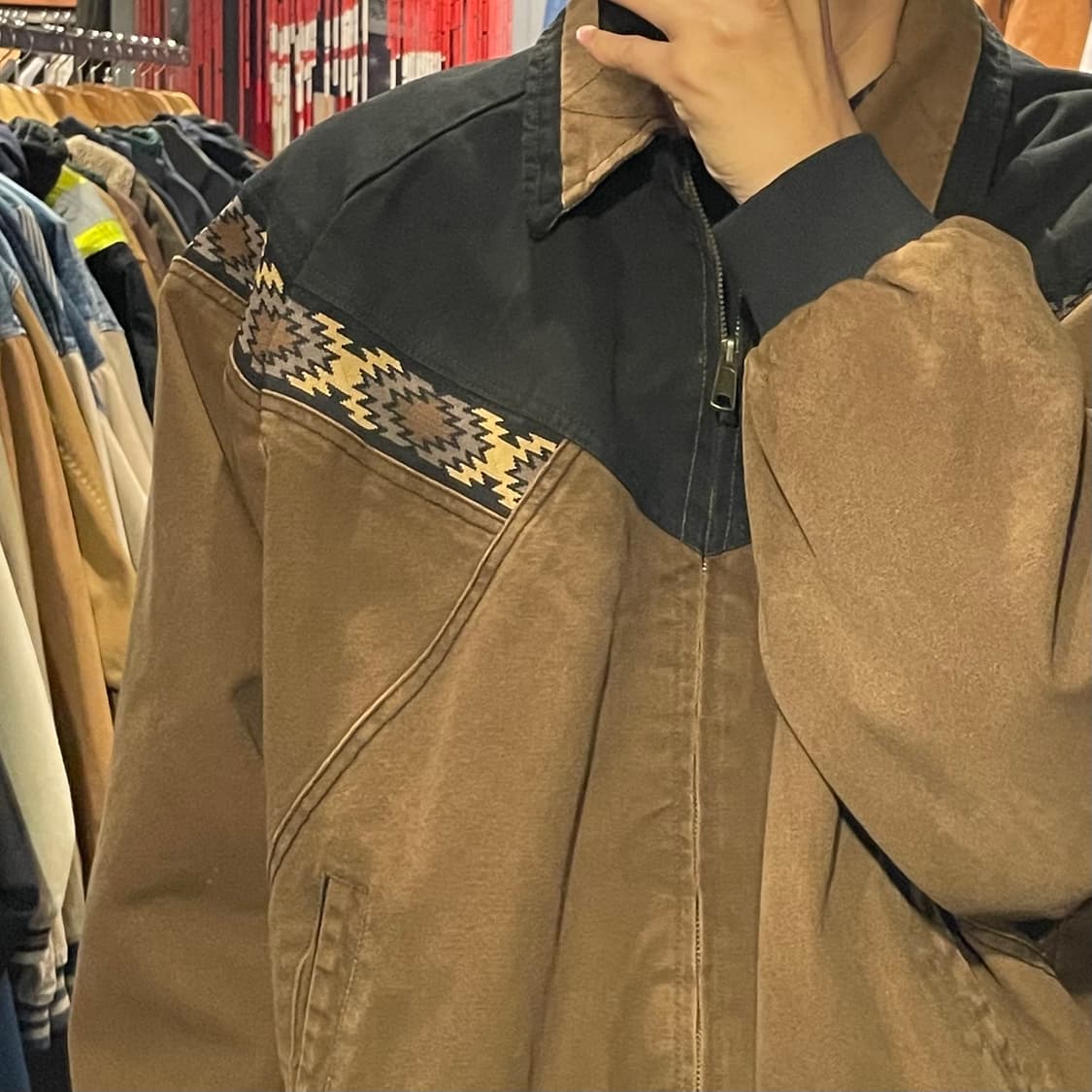 [IM] VTG 빈티지 브라운 카라 워크자켓 상품이미지5