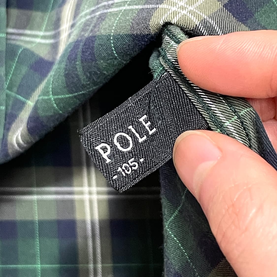 빈폴 그린 타탄체크 슬림 코튼 셔츠 남자105 상품이미지6