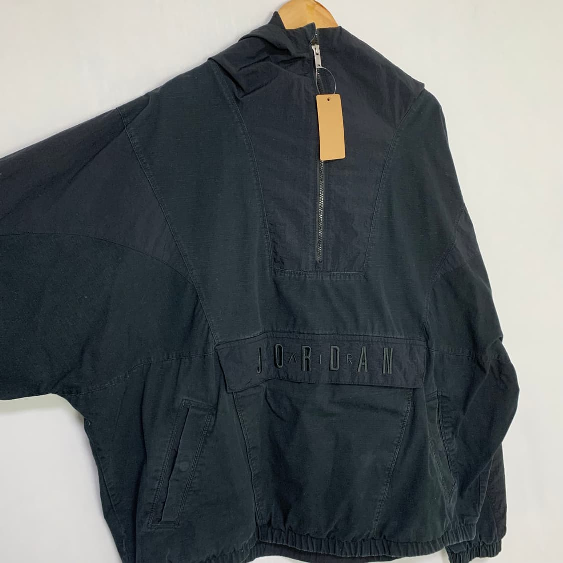조던 빈티지 블랙 후드 바람막이 재질 아노락 4XL 빅사이즈 상품이미지2
