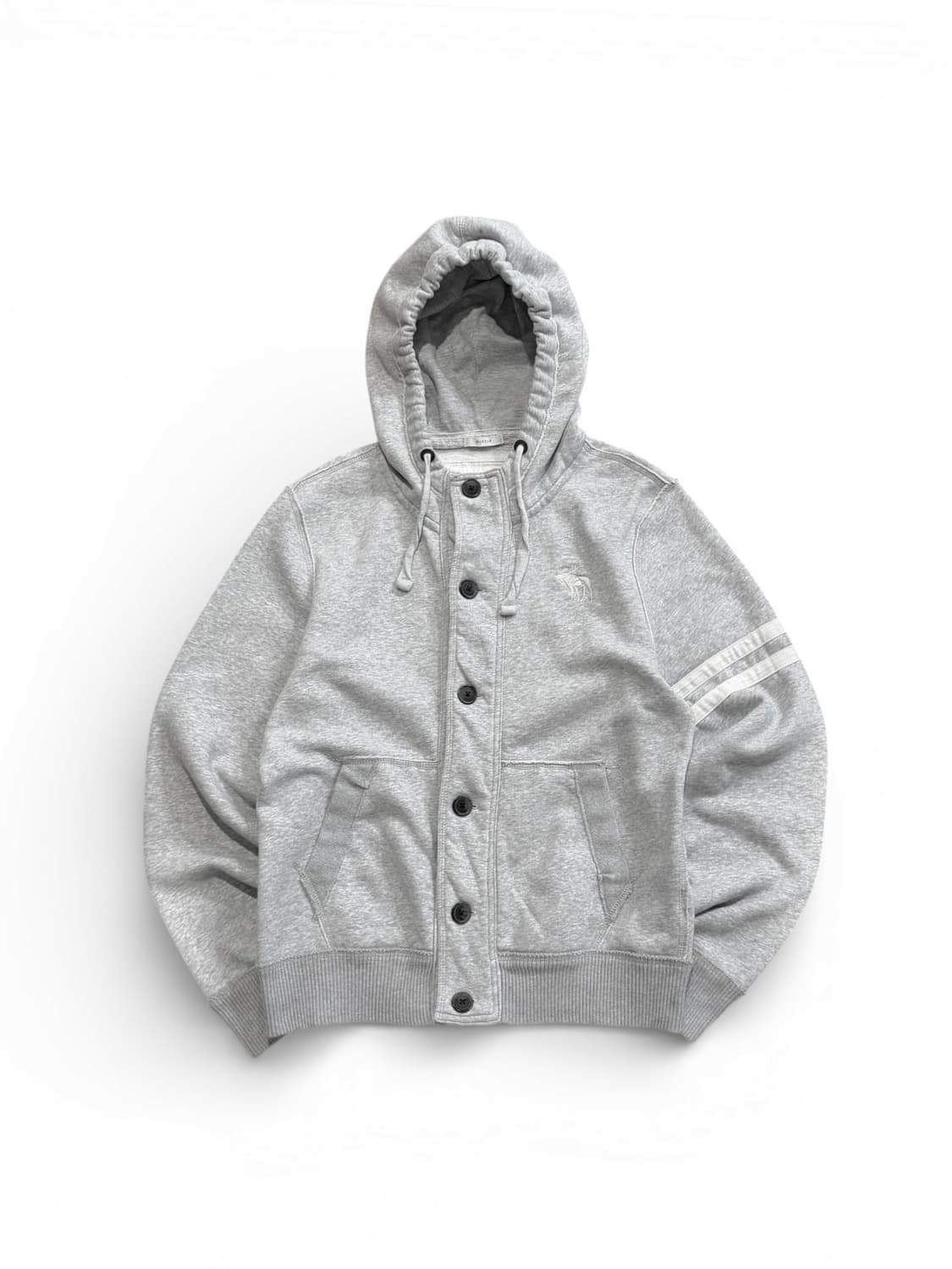 아베크롬비 그레이 미니 로고 버튼 후드 상품이미지1