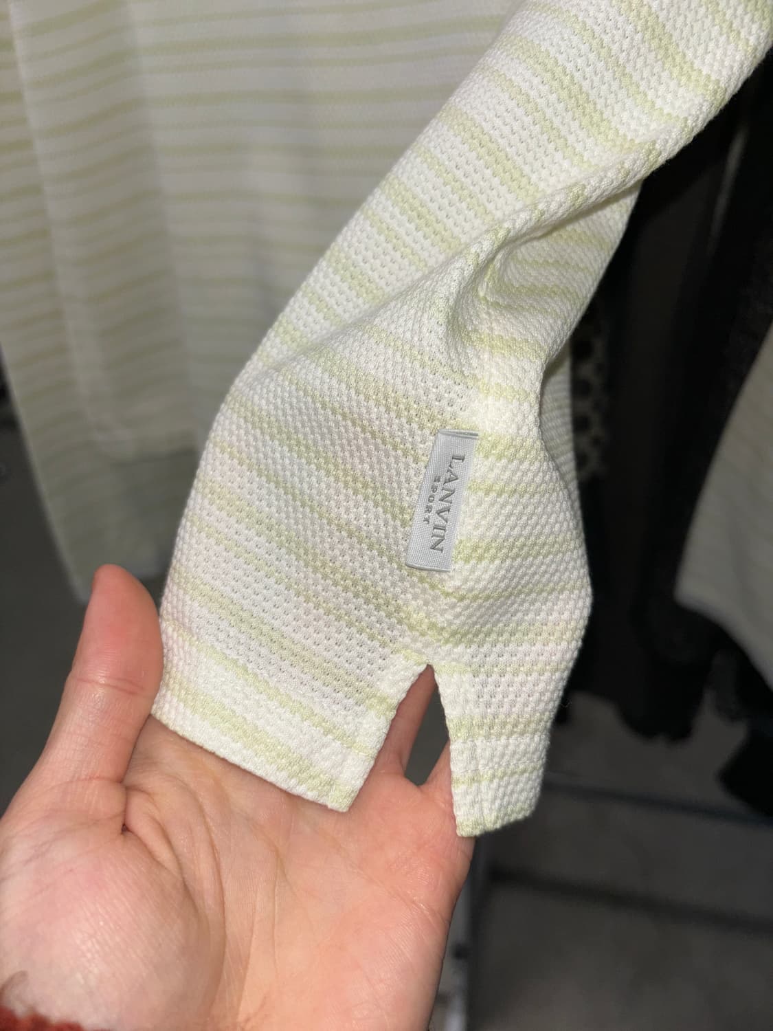 랑방 스포츠 스트라이프 하프집업 롱슬리브 상품이미지4