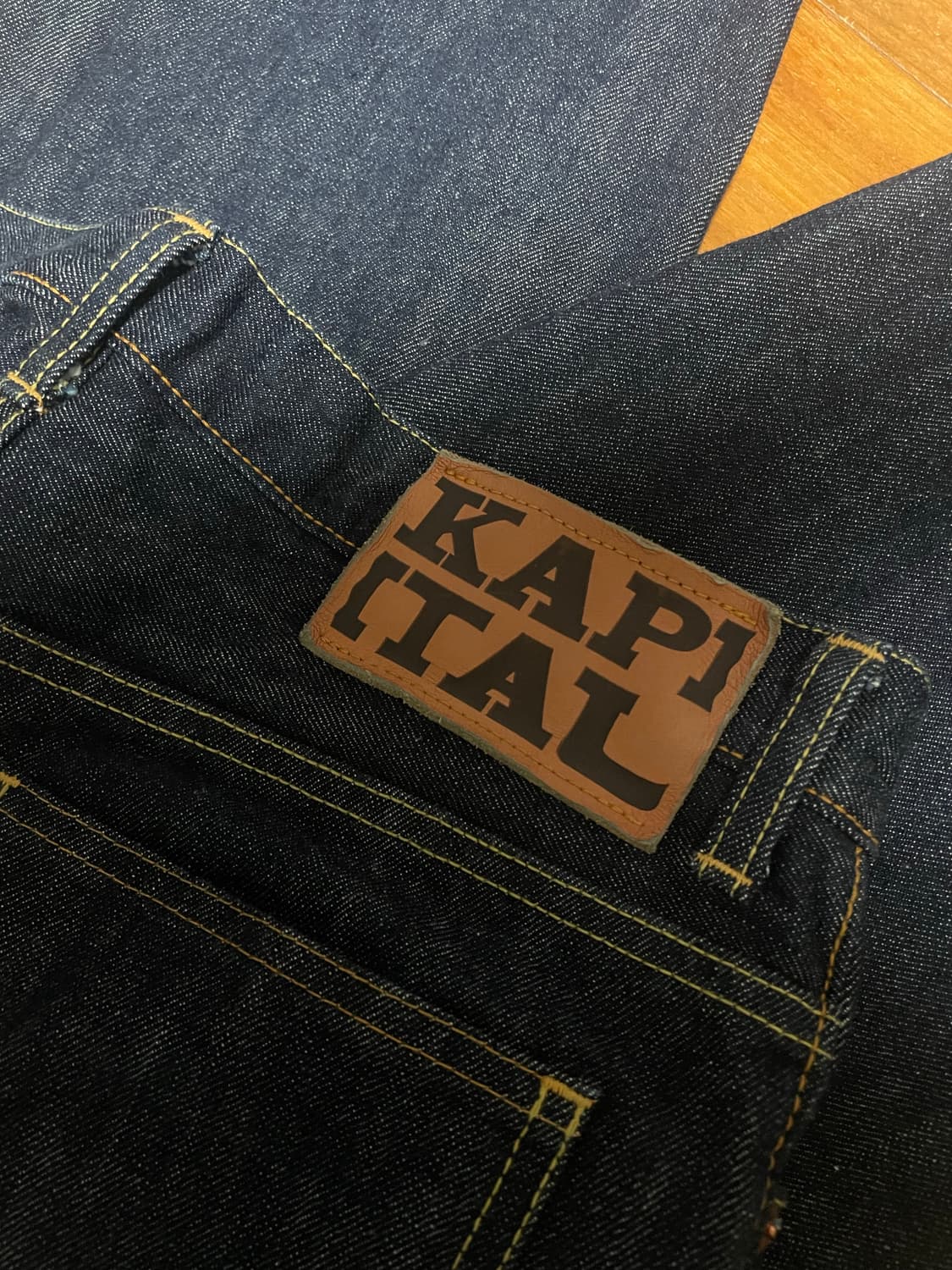 Unisex) Kapital 에이프런 부츠컷 데님 28사이즈 상품이미지4