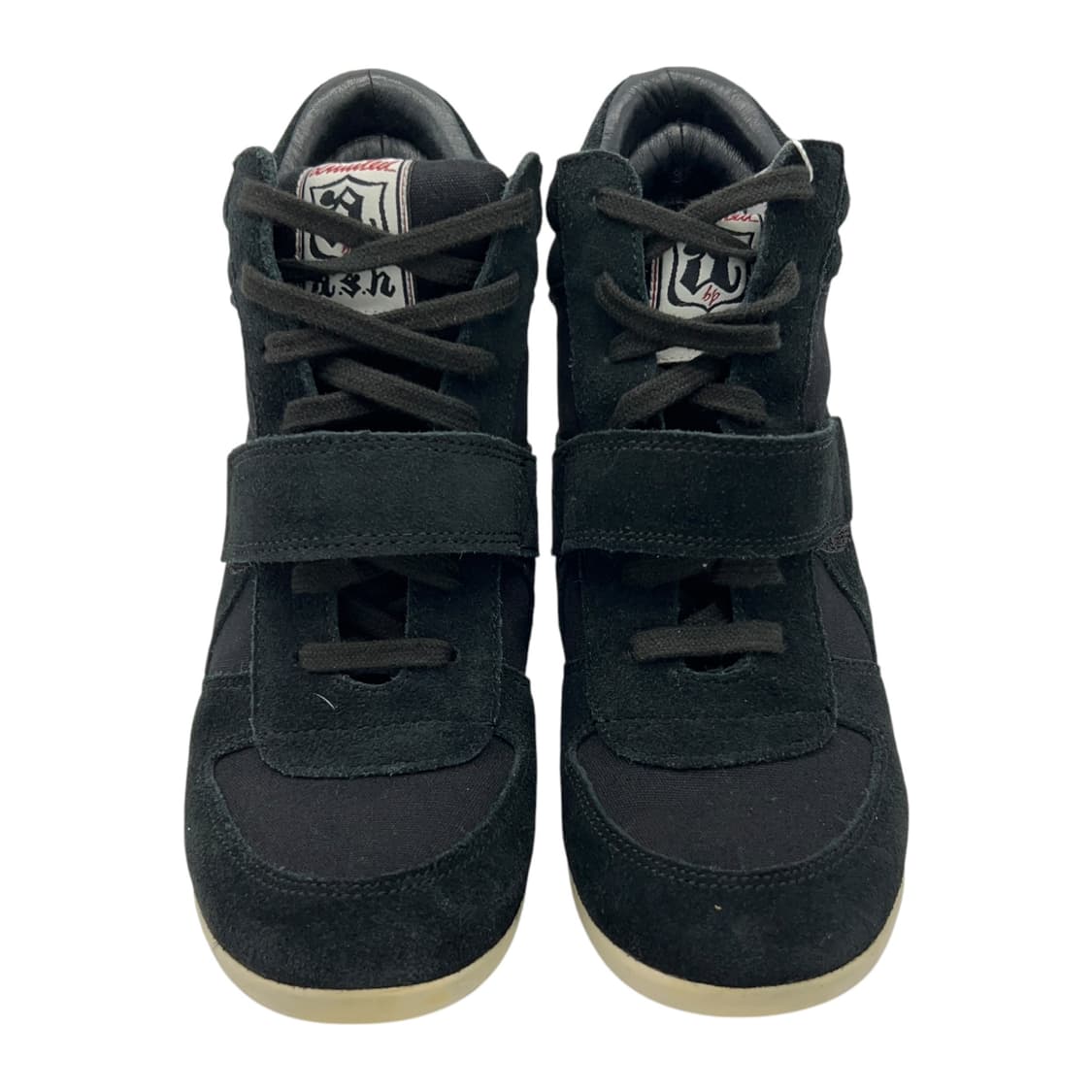 240 W 애쉬 보위 웨지 스니커즈 스웨이드 블랙 (EU37) 상품이미지4