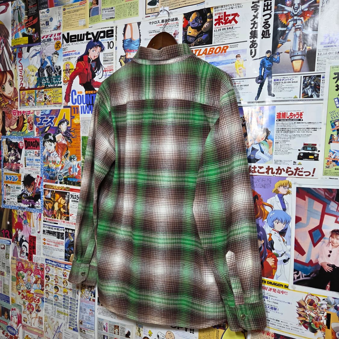 JPN 티엔씨 서프 브라운 체크 셔츠 집업 상품이미지5