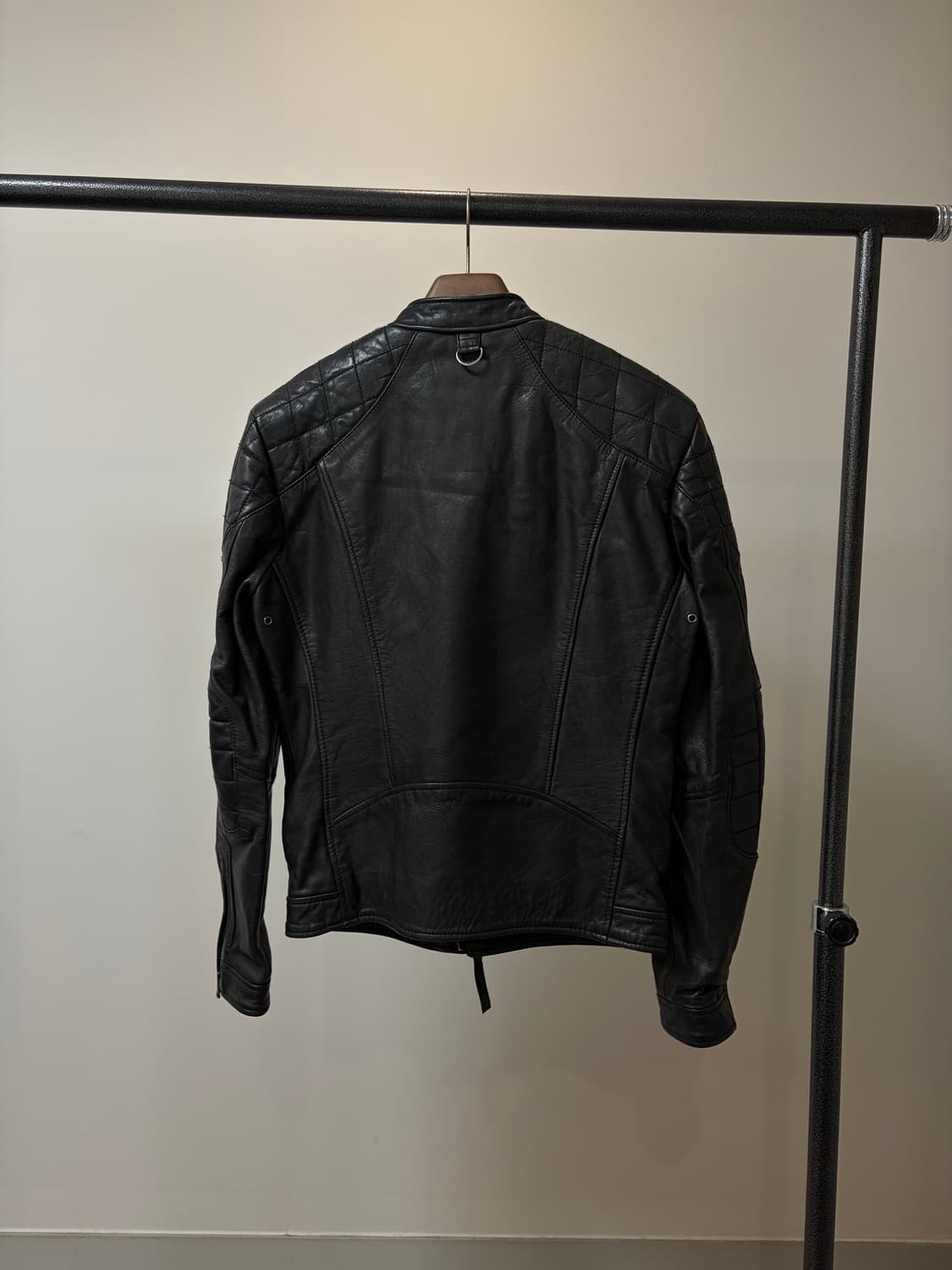 (M) HE by MANGO 망고 바이커 라이더 소가죽 자켓 상품이미지6