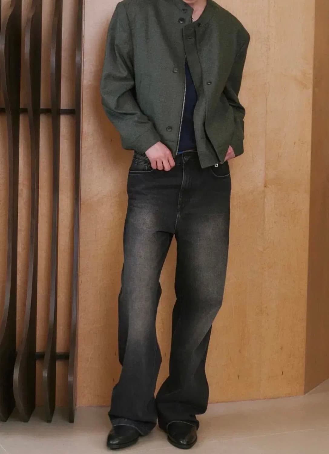 웨이비니스 로우 엣지 포켓 데님 팬츠 상품이미지1