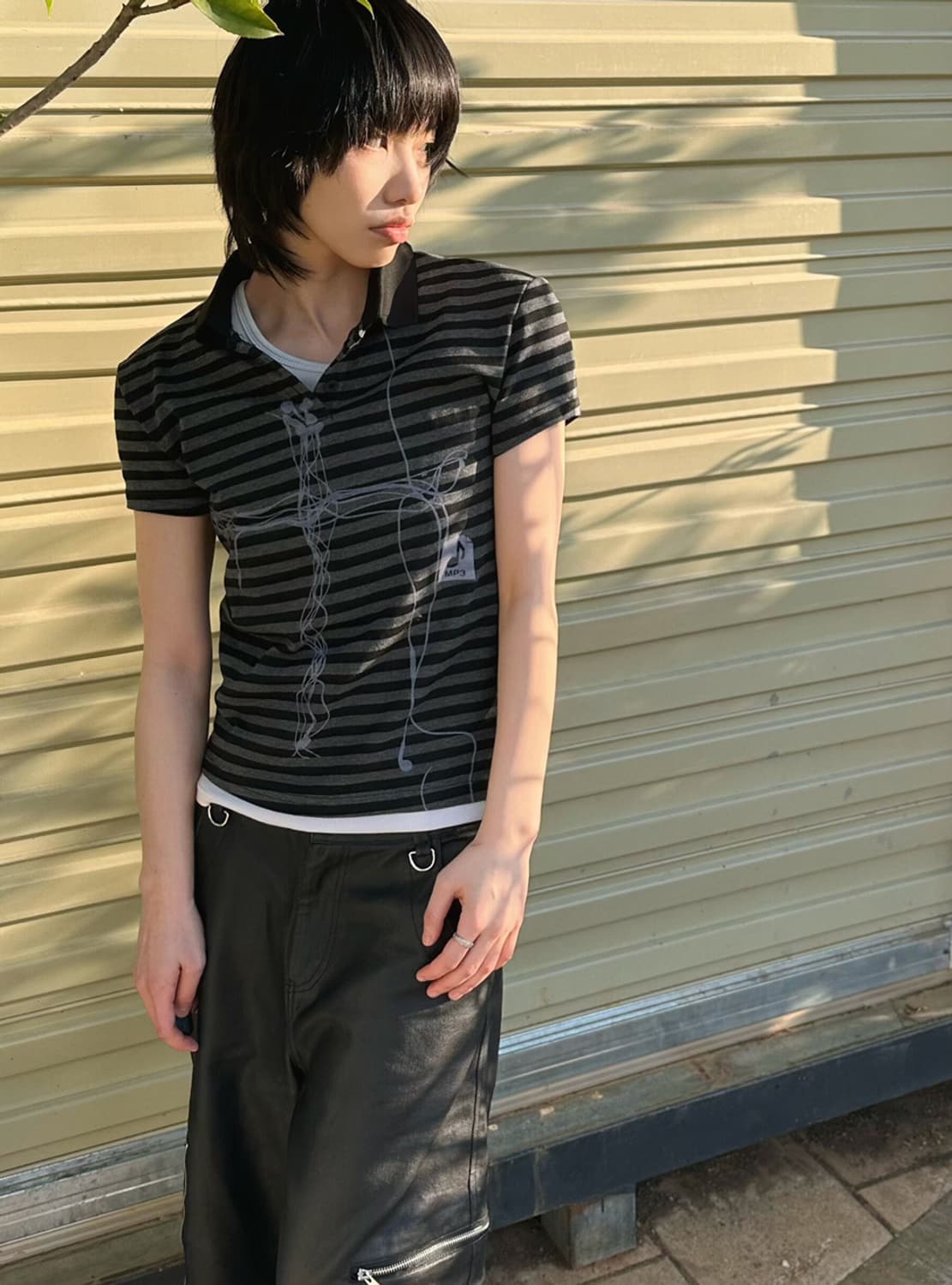 B.access earphone line polo t  상품이미지3