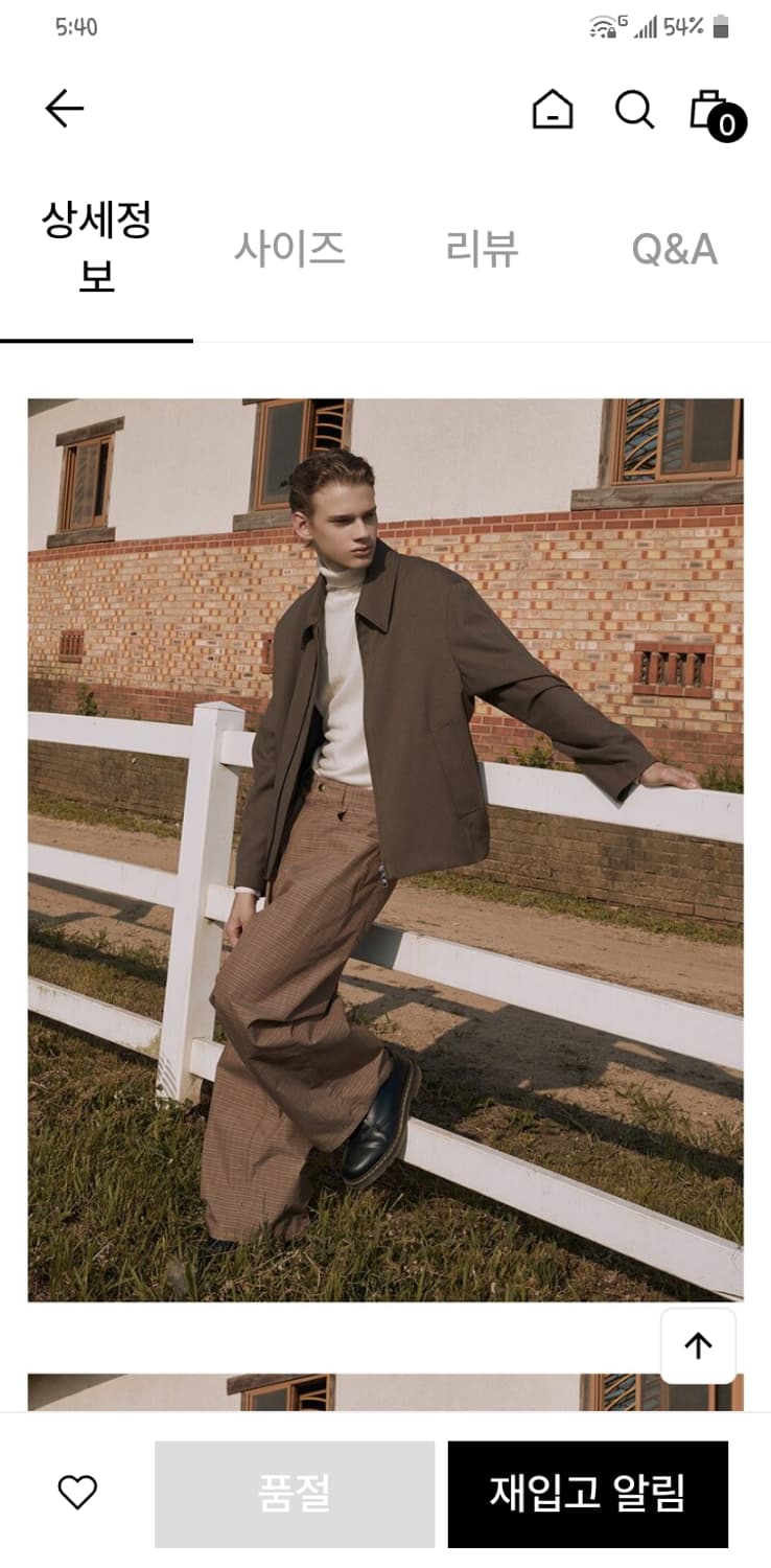 TNGT 미니멀 크롭 점퍼 110새상품 상품이미지3