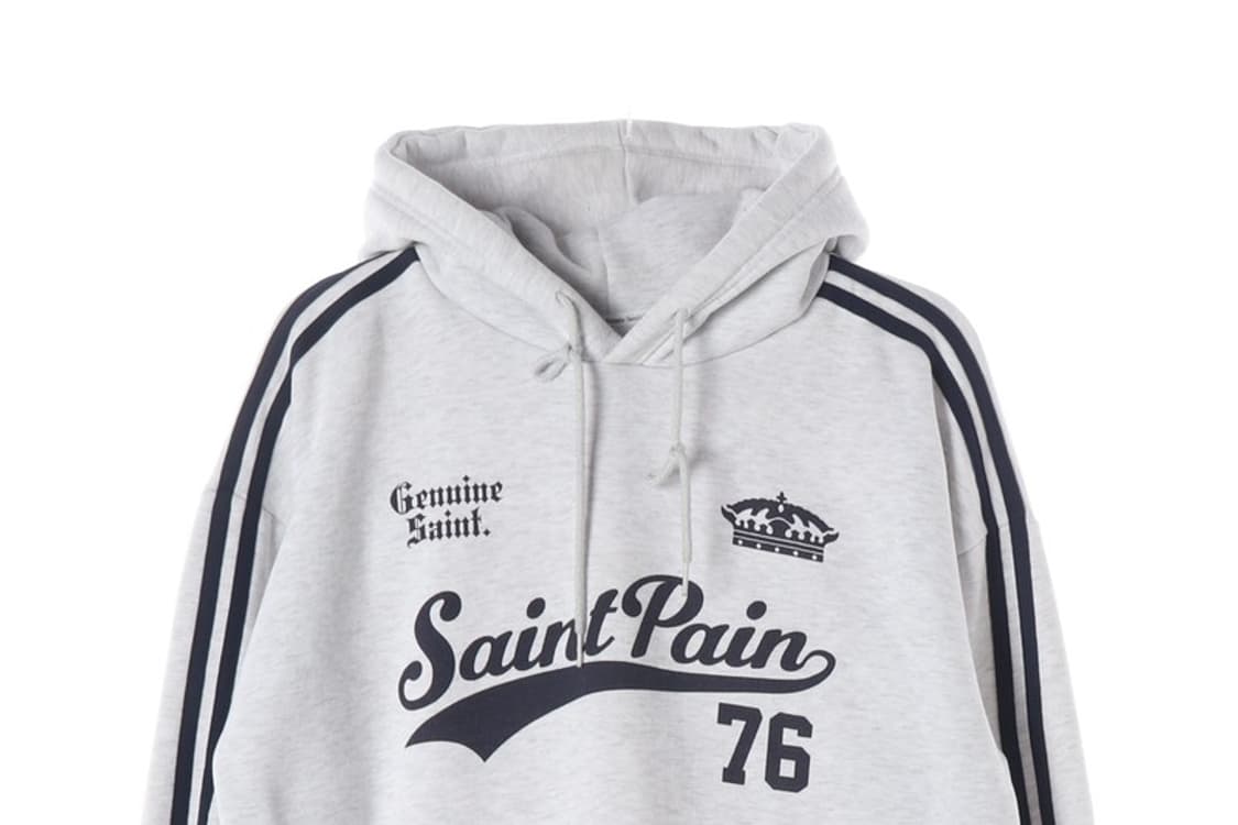 세인트페인 SAINT 76 로고 후드티 S 상품이미지3