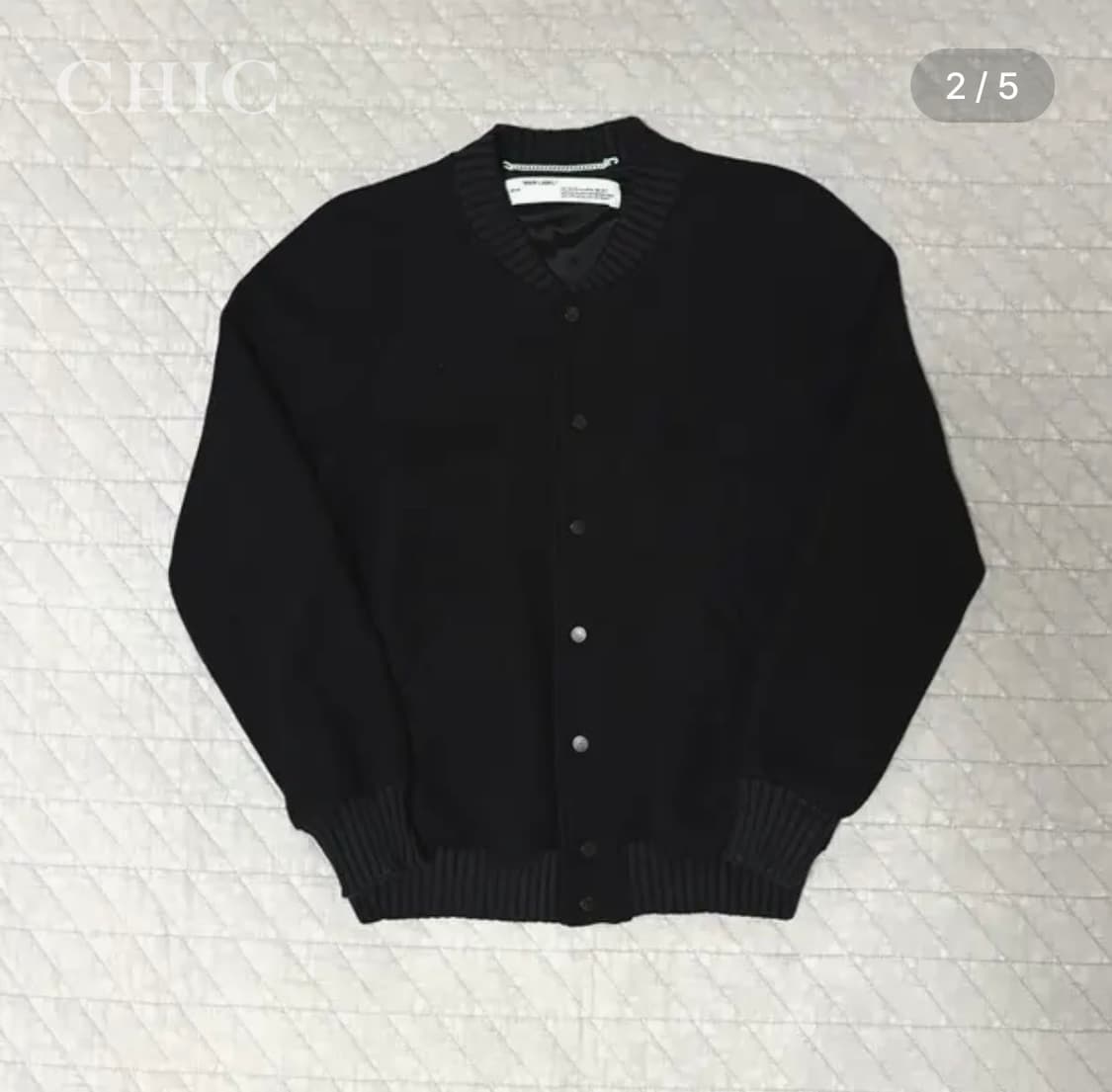 오프화이트 파이어 테이프 애로우 바시티 봄버 자켓 (한정판 / 정품) 상품이미지2