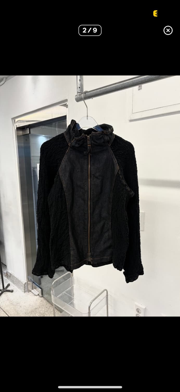me Issey Miyake wrinkle denim zip up 상품이미지2