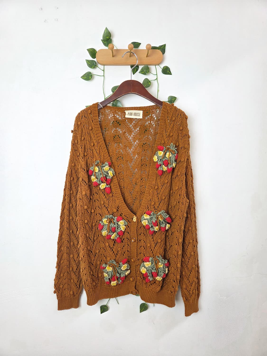 PINK HOUSE 딸기 꽃다발 가디건 상품이미지1