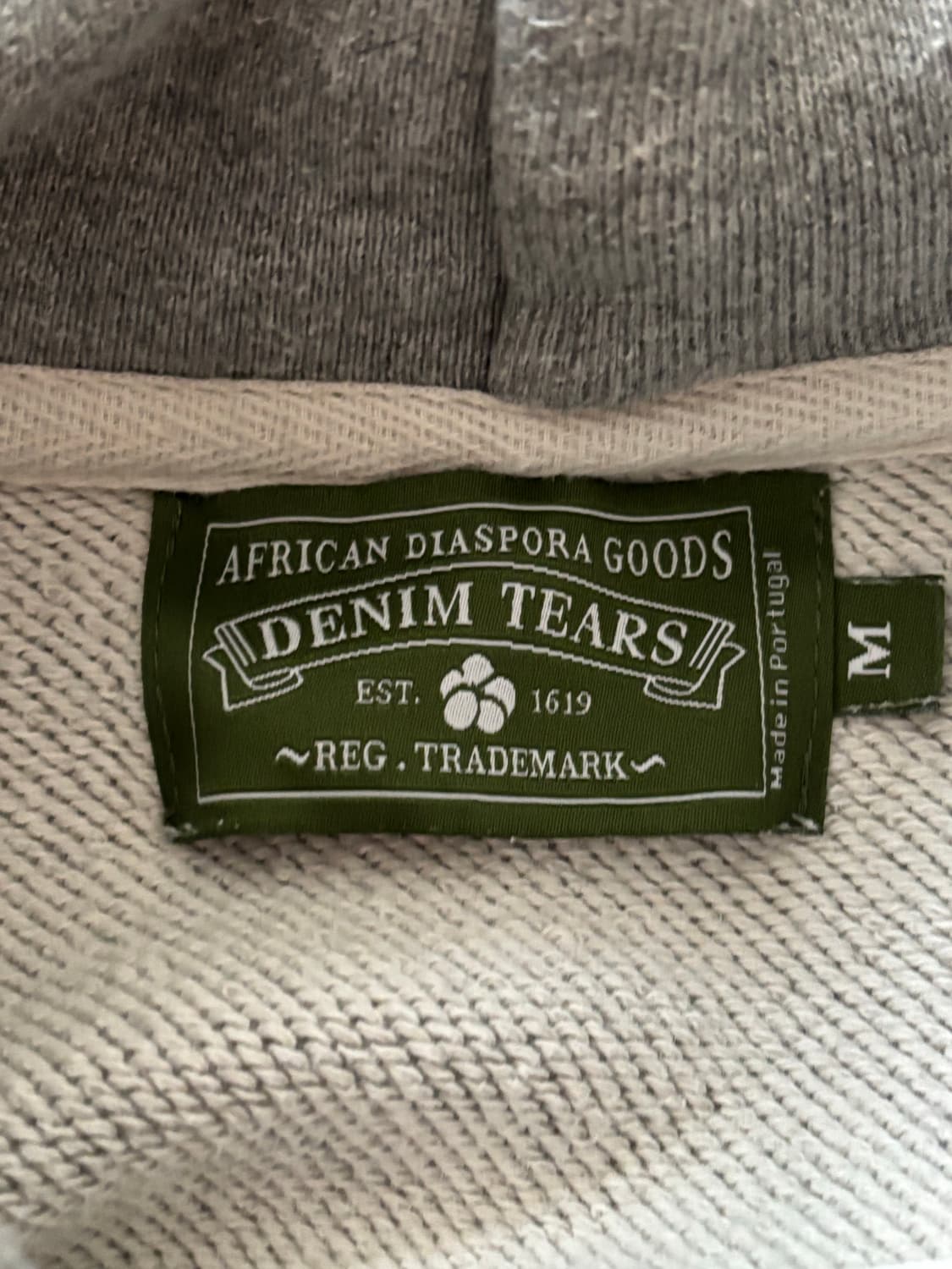 데님티어스 코튼 리쓰 그레이 후드 M 상품이미지3