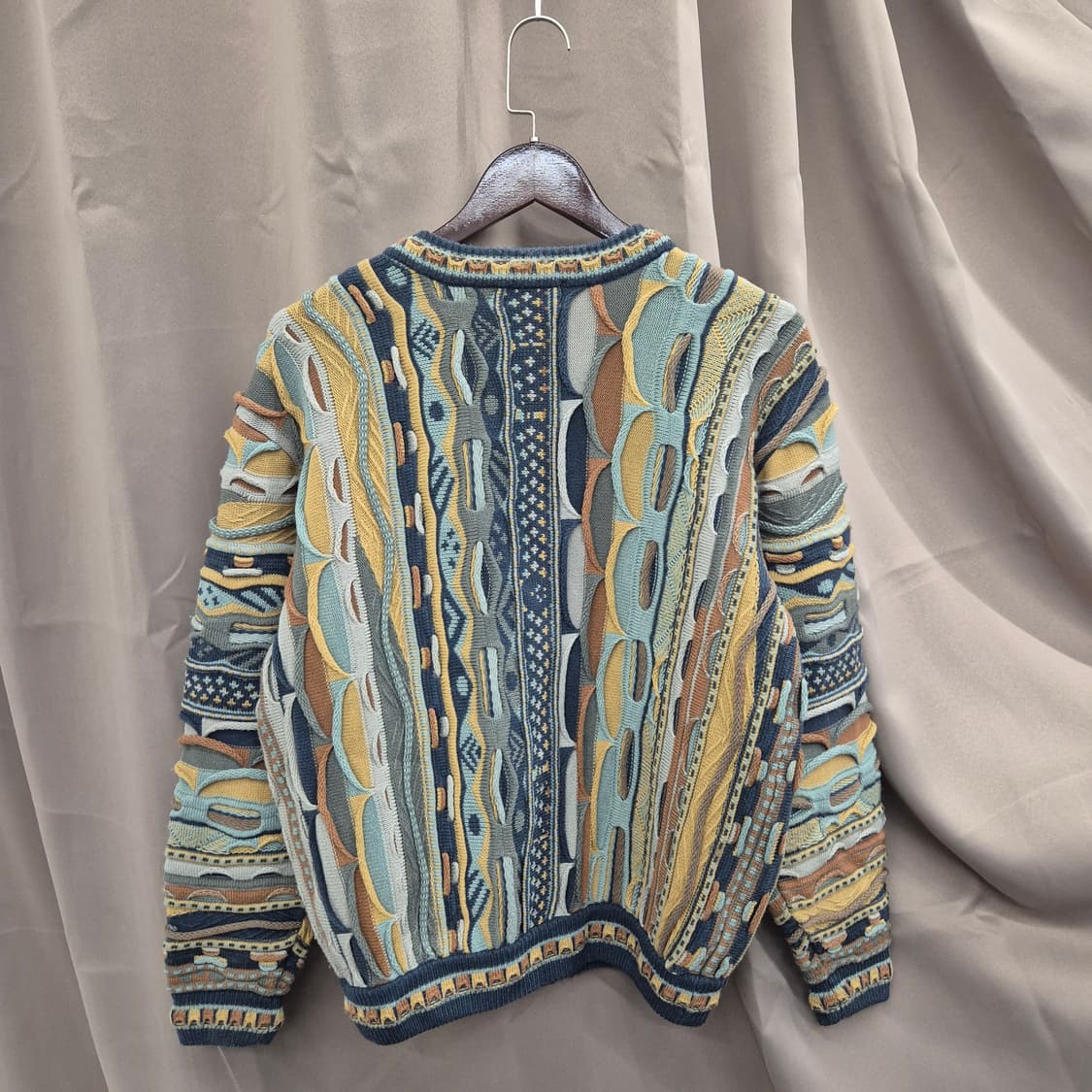 빈티지 모블랜디드 패턴 니트 가디건 95 상품이미지2