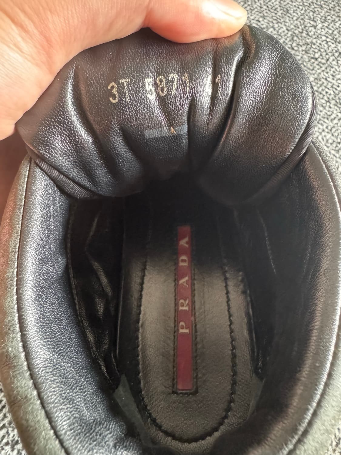 프라다 레더 하이탑 상품이미지7