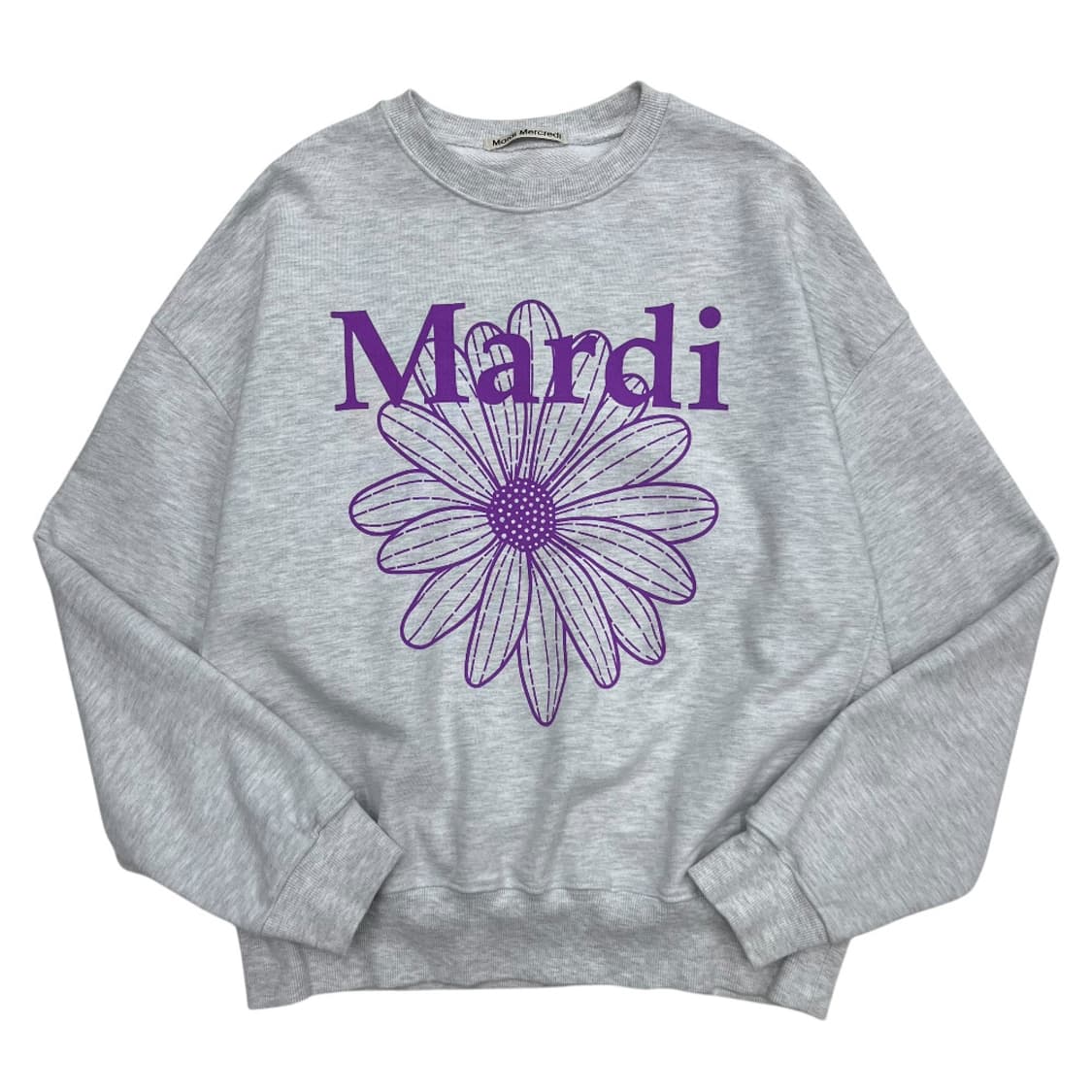 마르디 메르크디 연보라 로고 백멜란지 맨투맨 상품이미지2
