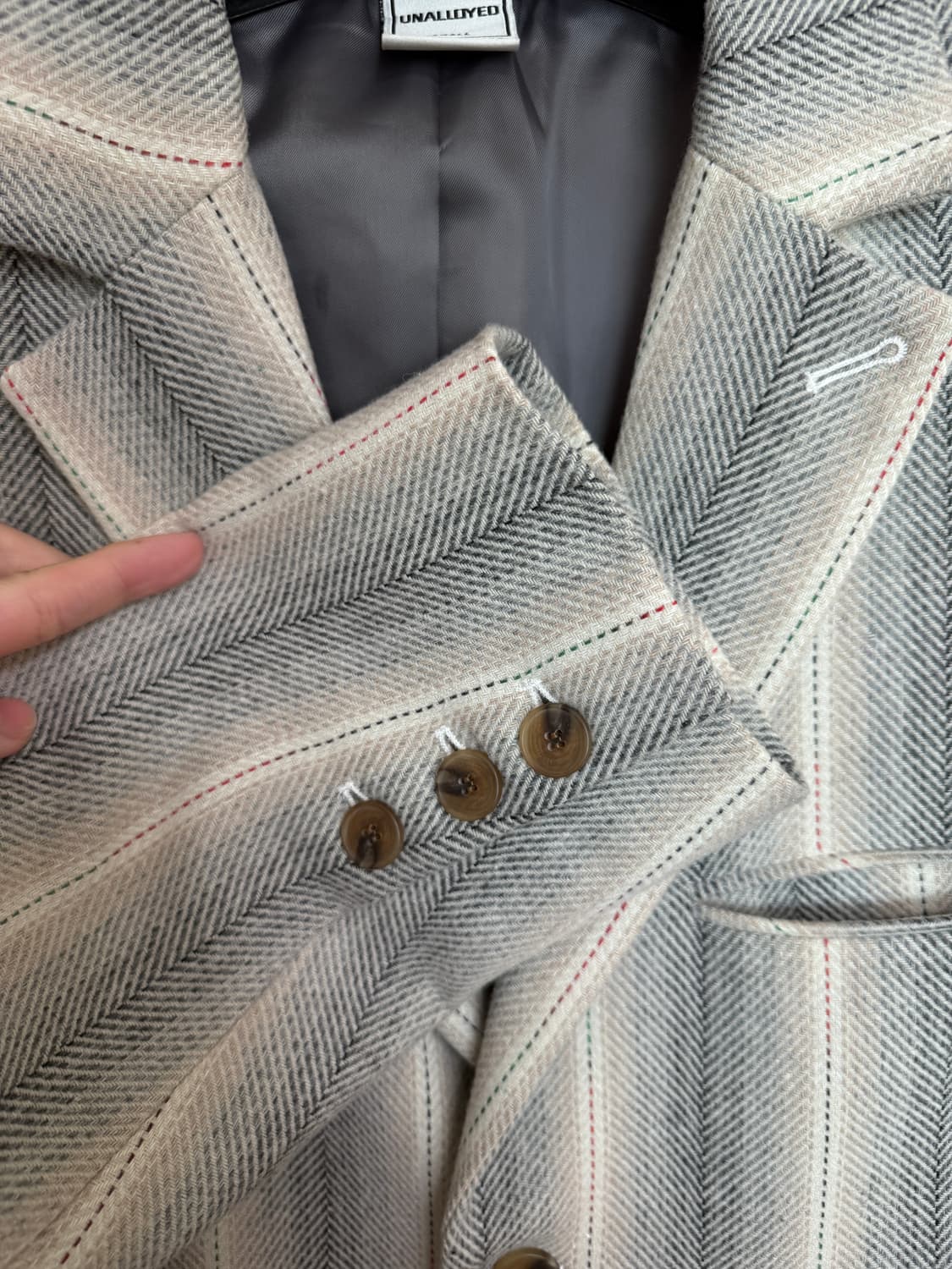 어널로이드 포켓 스트라이프 블레이져 자켓 상품이미지6