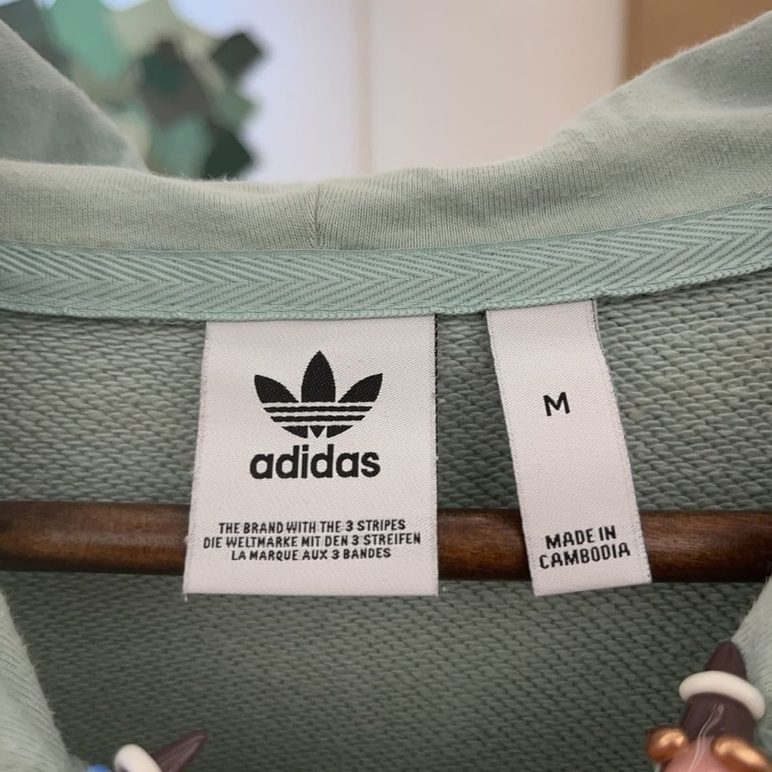 아디다스 올드스쿨 빈티지 메로나민트 후드티 M C07653 상품이미지5