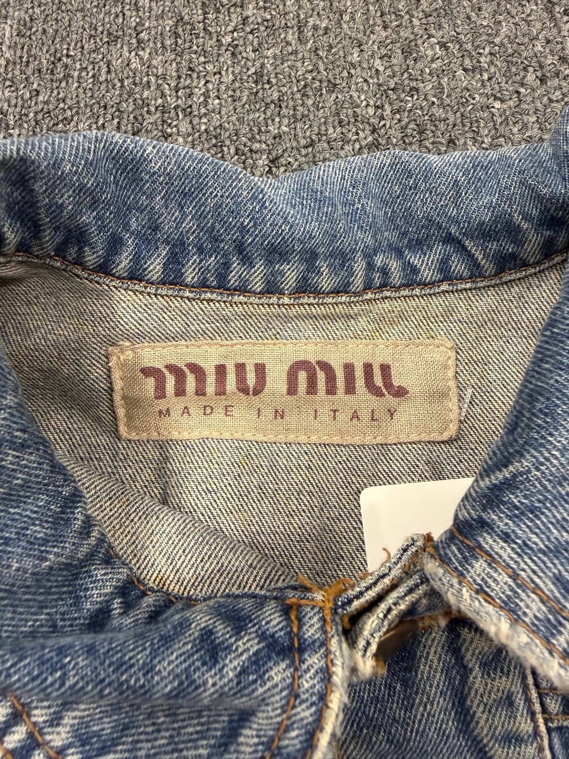 M)miu miu 빈티지 데님 자켓 상품이미지2