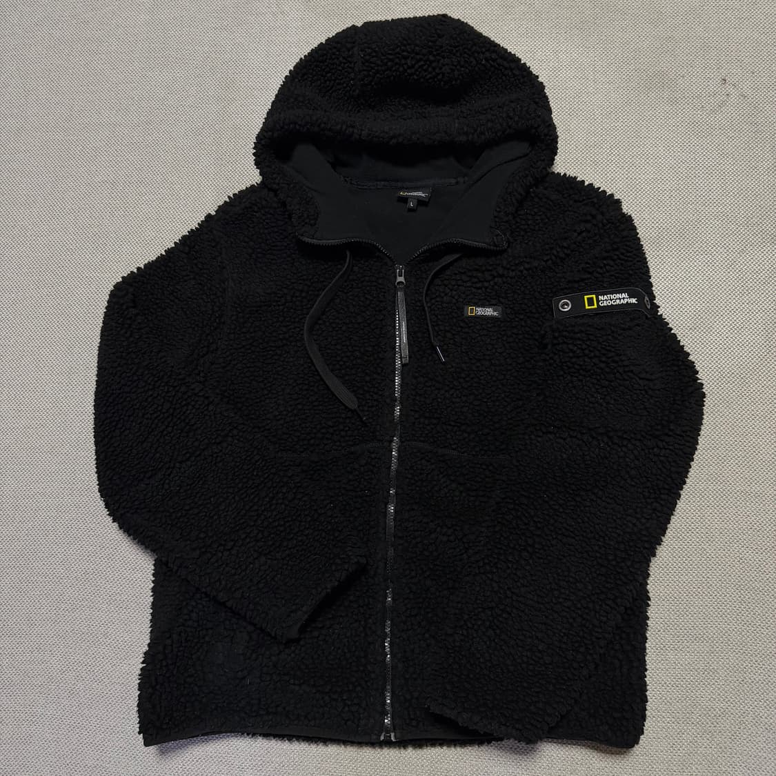 내셔널지오그래픽 뽀글이 후리스 후디자켓 상품이미지1