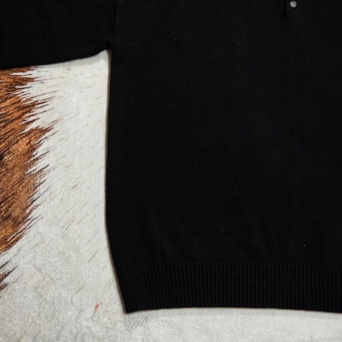 빈티지 블랙 오버핏 미들넥 니트 상품이미지3