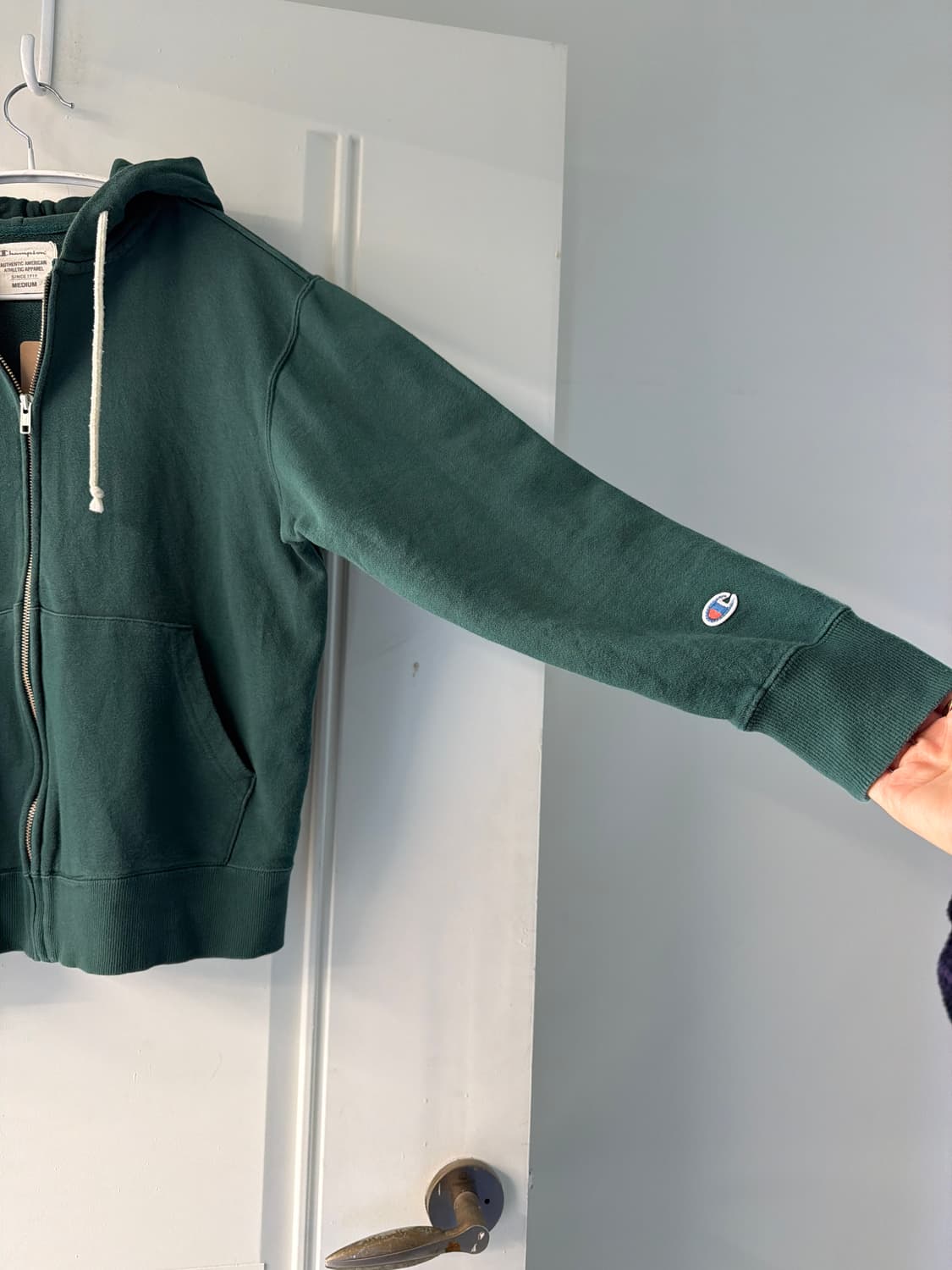일본빈티지 챔피온 헌터그린 후드집업  상품이미지8