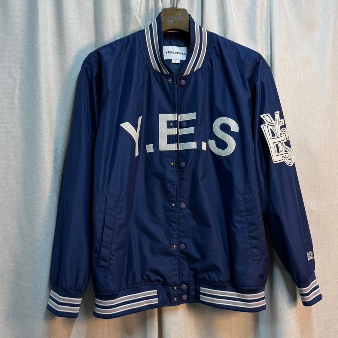 [L] 예스아이씨 YESEYESEE스타디움 자켓 항공점퍼 상품이미지1