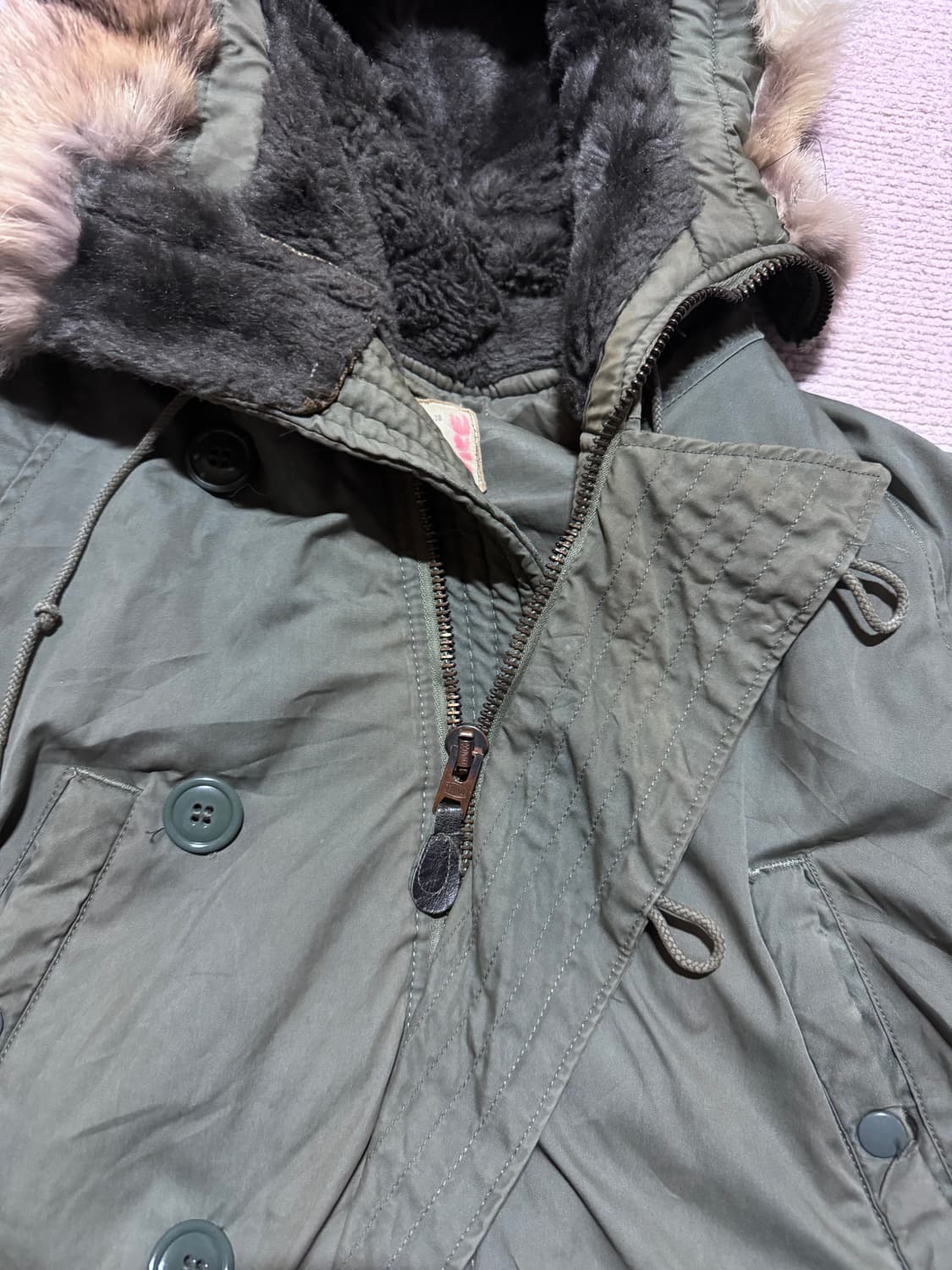 80s USA N-3B 파카 (SMALL) 상품이미지6