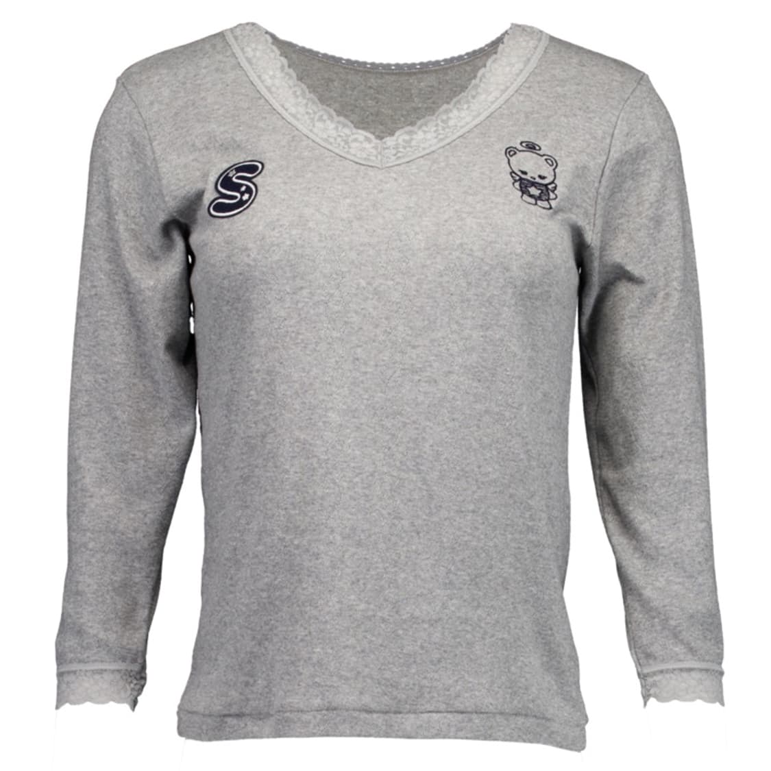 (n) [샬롬] 버디 레이스 탑 그레이 상품이미지1