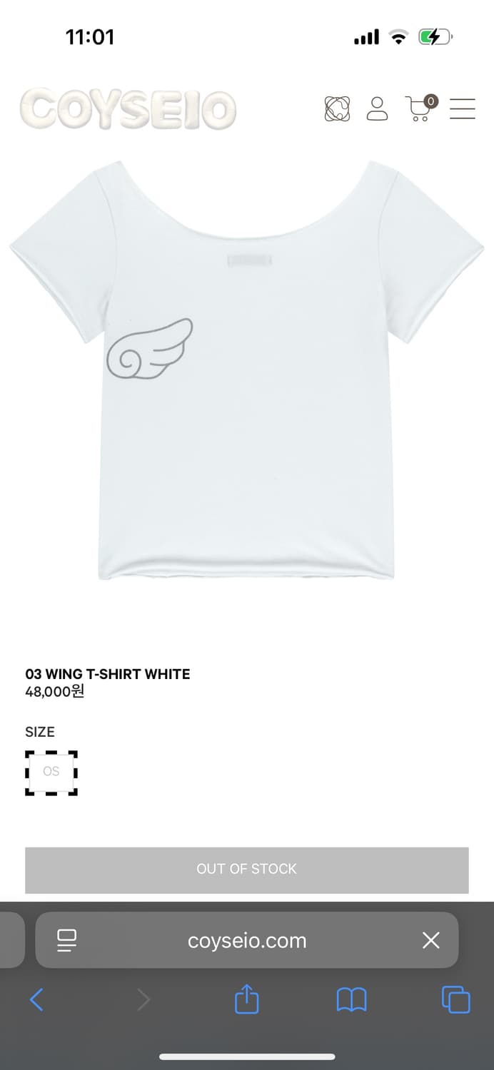 코이세이오(@coyseio)-03 WING T-SHIRT 상품이미지2