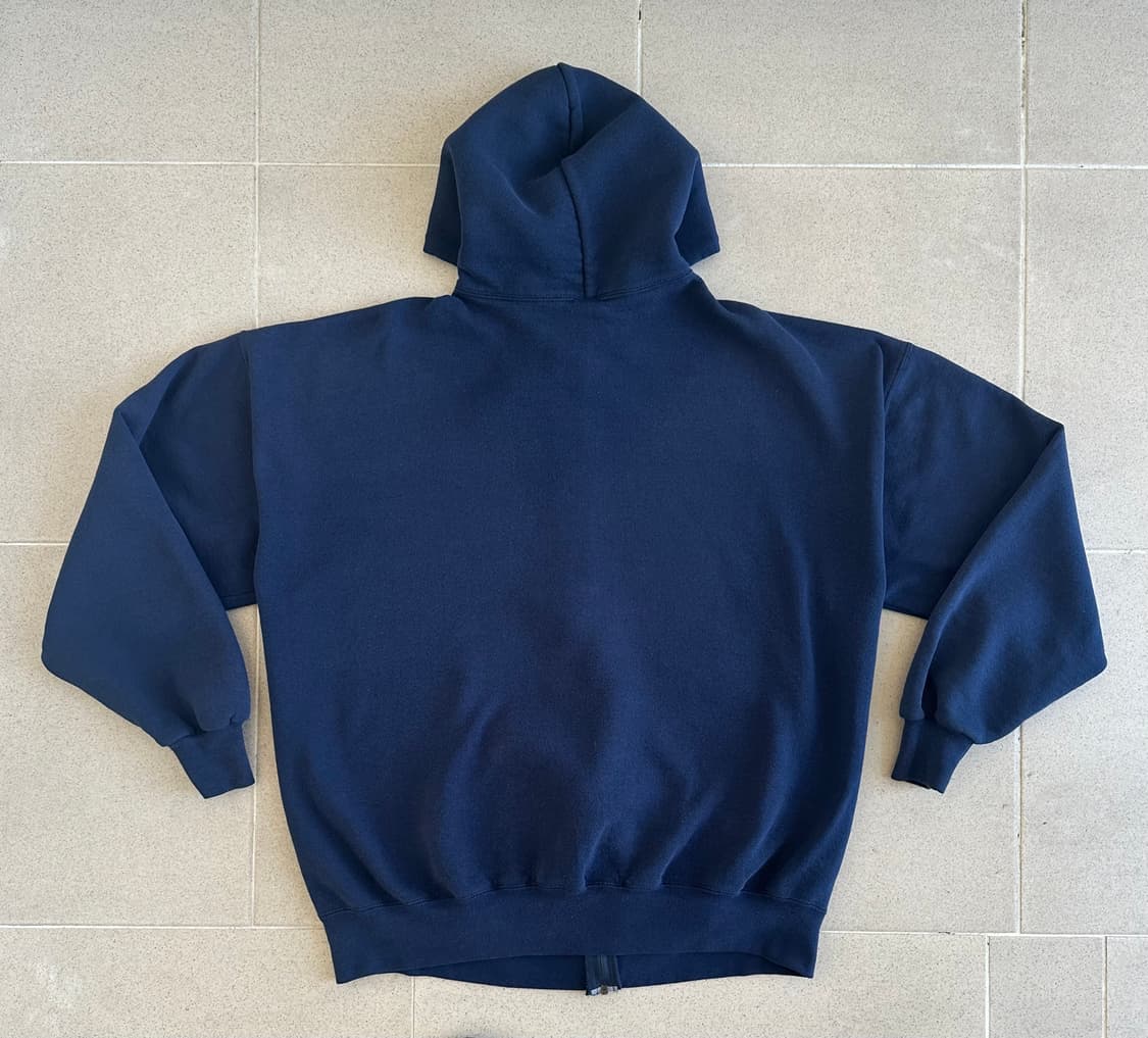 90s 빈티지 러셀 후드집업 네이비 XXL 상품이미지2