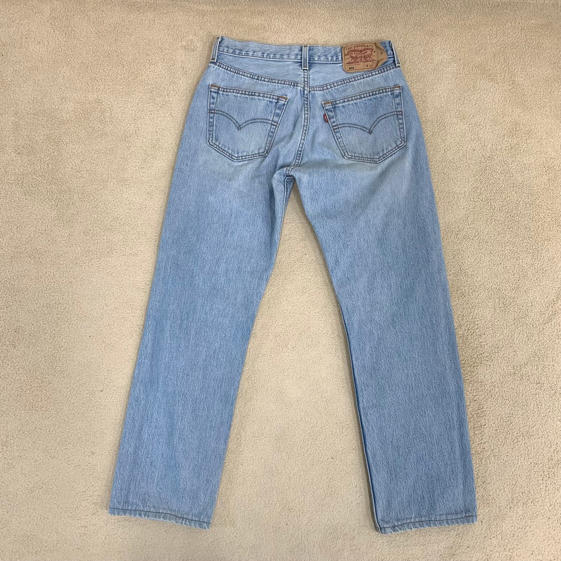 빈티지 리바이스 501 워싱 데님팬츠(30사이즈) 남자청바지 연청 상품이미지4