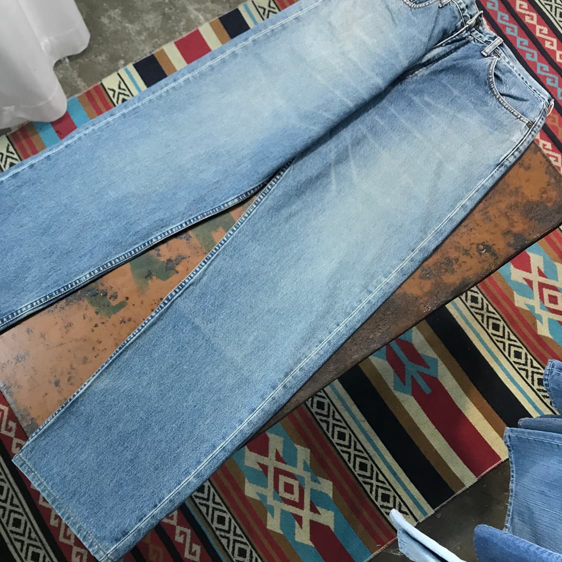 90s 리바이스 504 중청 데님 팬츠 허리 33 사이즈 상품이미지4
