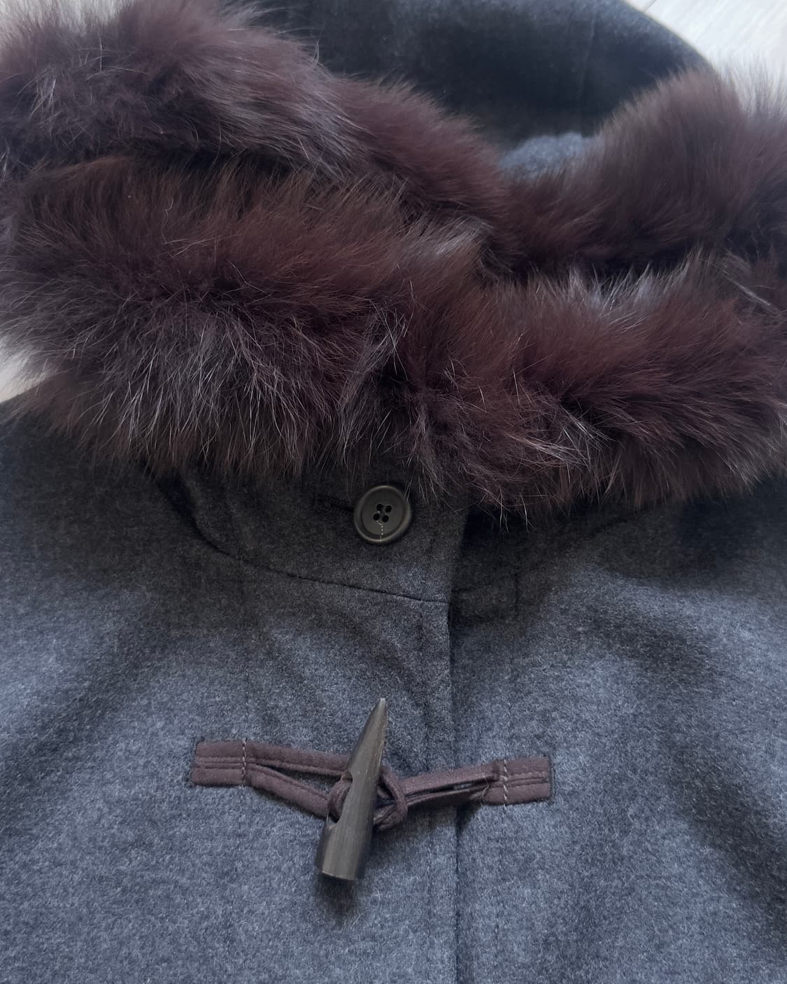 [C'est Privee] Rabbit Wool Duffle Coat 상품이미지3